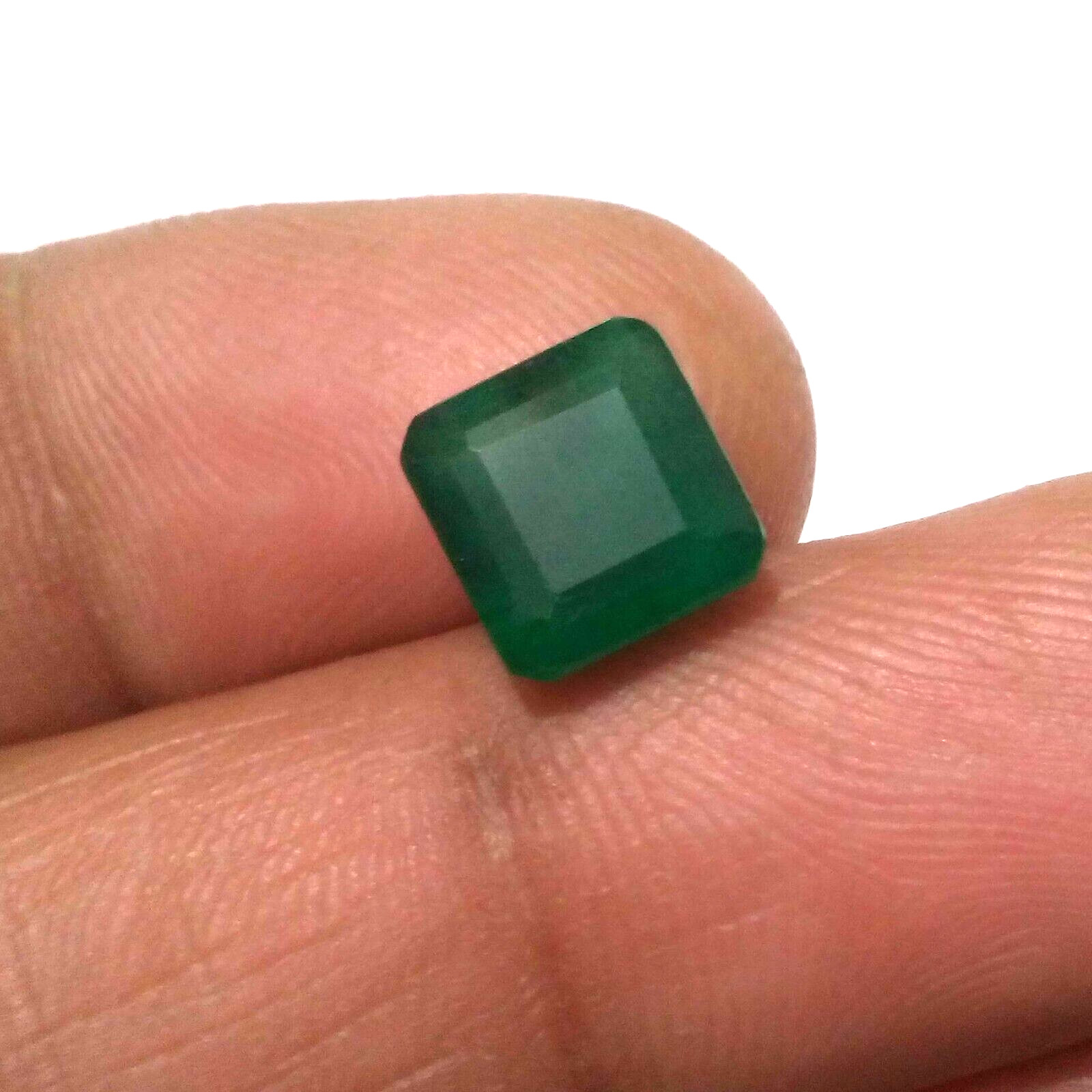 Top Quality Zambian Emerald Faceted Emerald 4 Crt Gorgeous Green Loose Gemstone