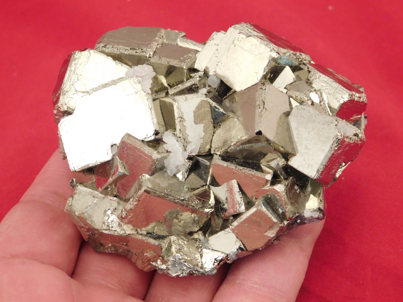 LARGER! PYRITE Crystal CUBE Cluster 100% Natural Huanzala Mine Peru 414gr
