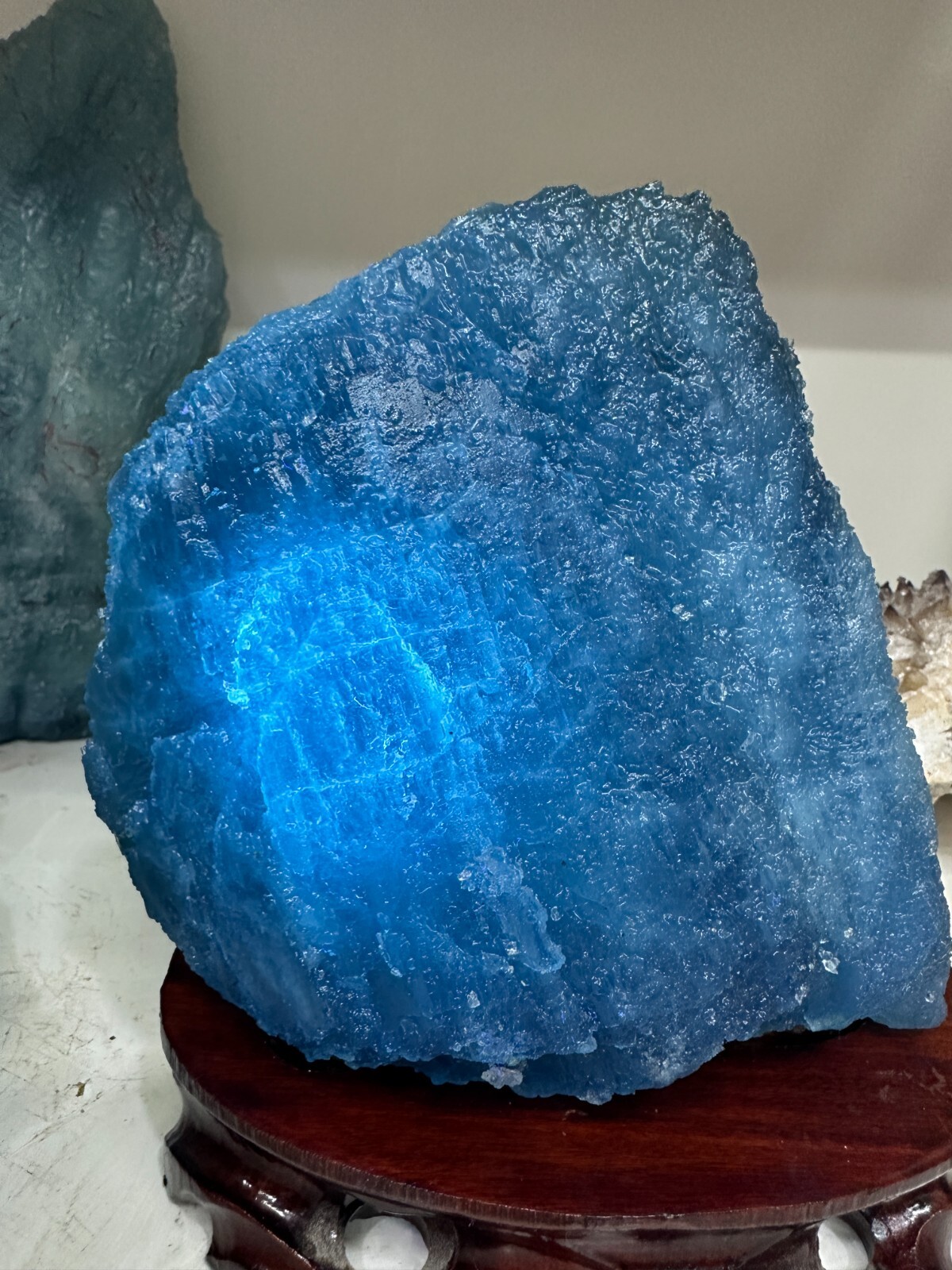 10LB Gem Natural Large block aquamarine Quartz Crystal Mineral Specimen healing