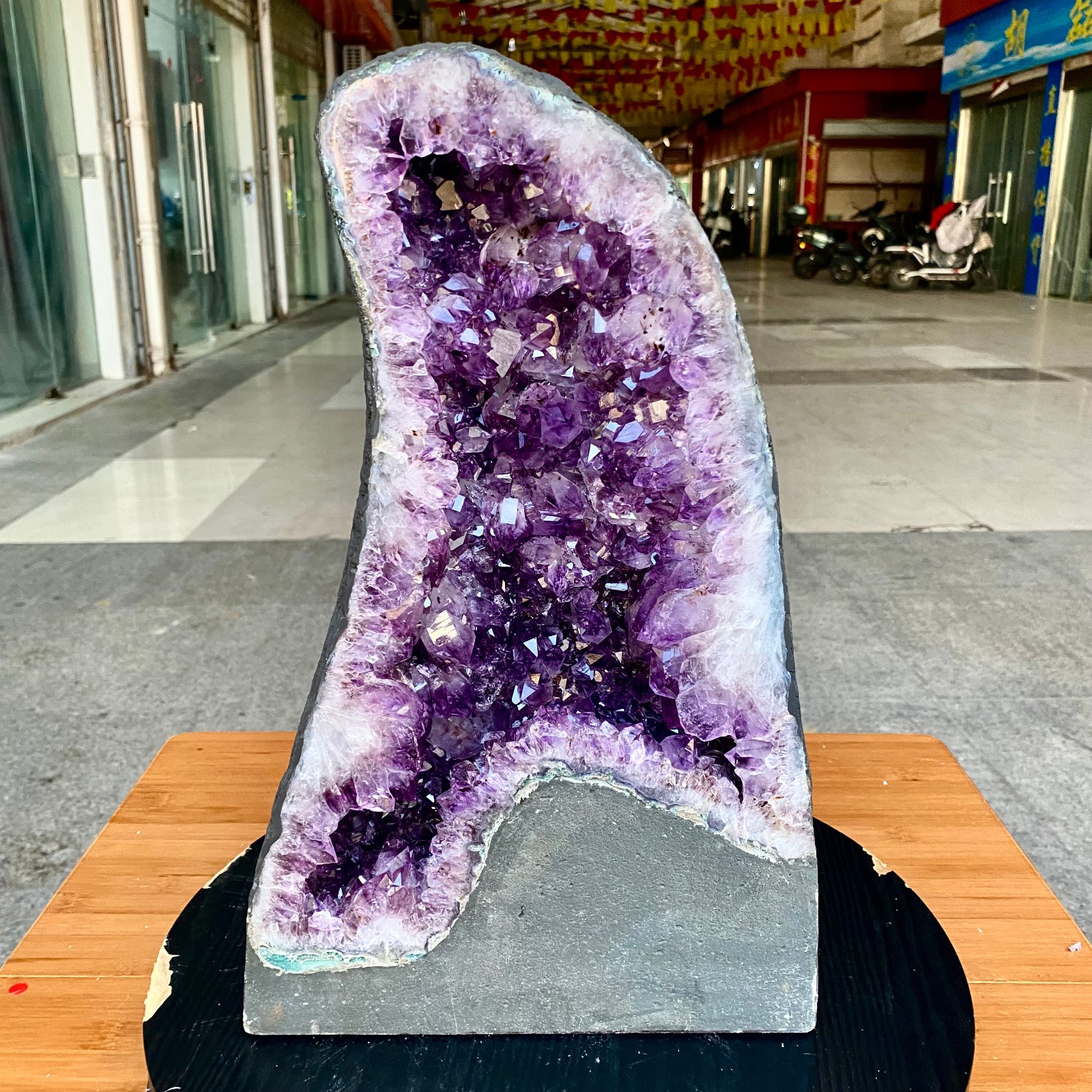 33.5LB Large Natural Amethyst Geode Cathedral Crystal Cluster Specimen Healing