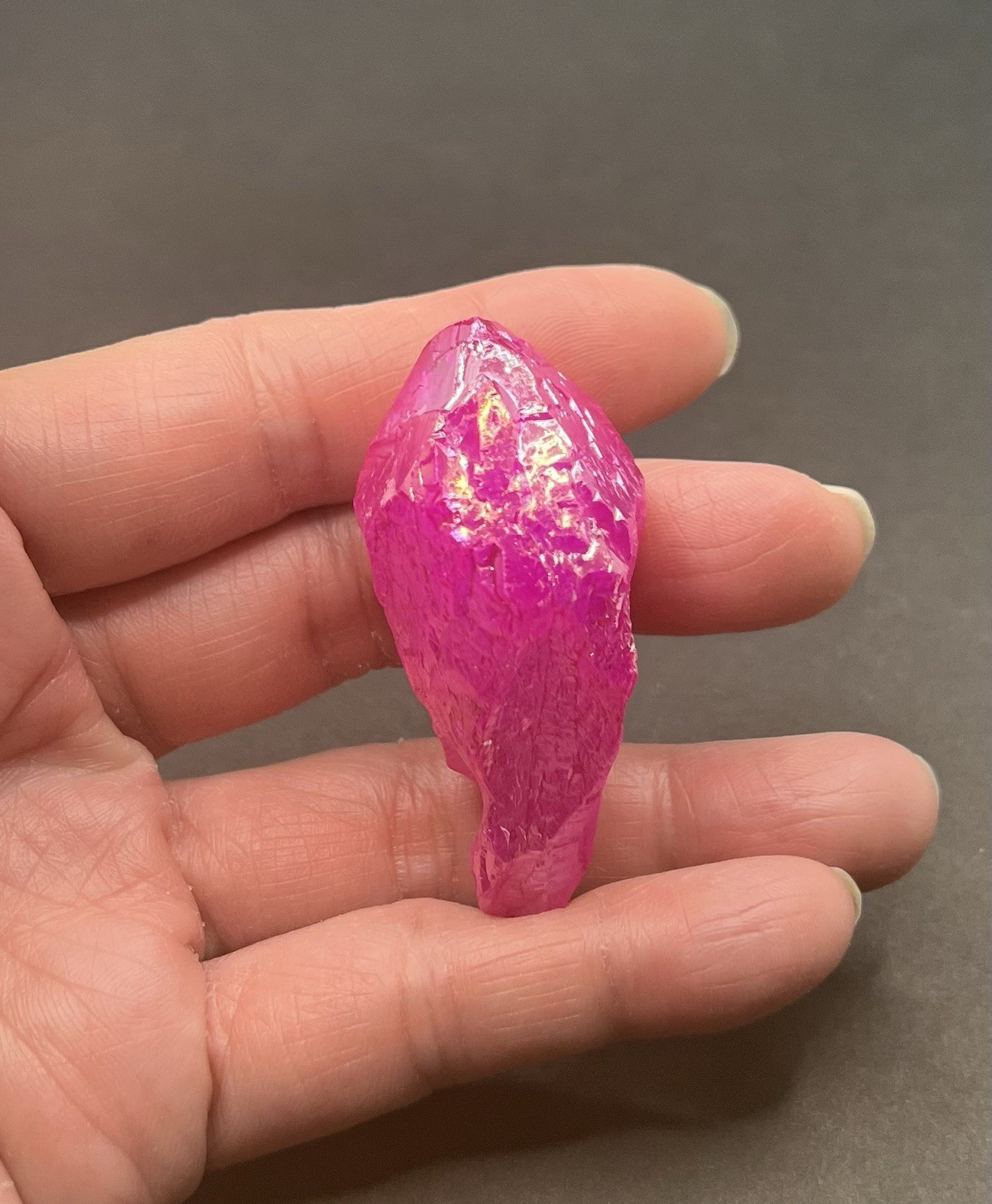 Pink Aura Genuine Quartz 34g