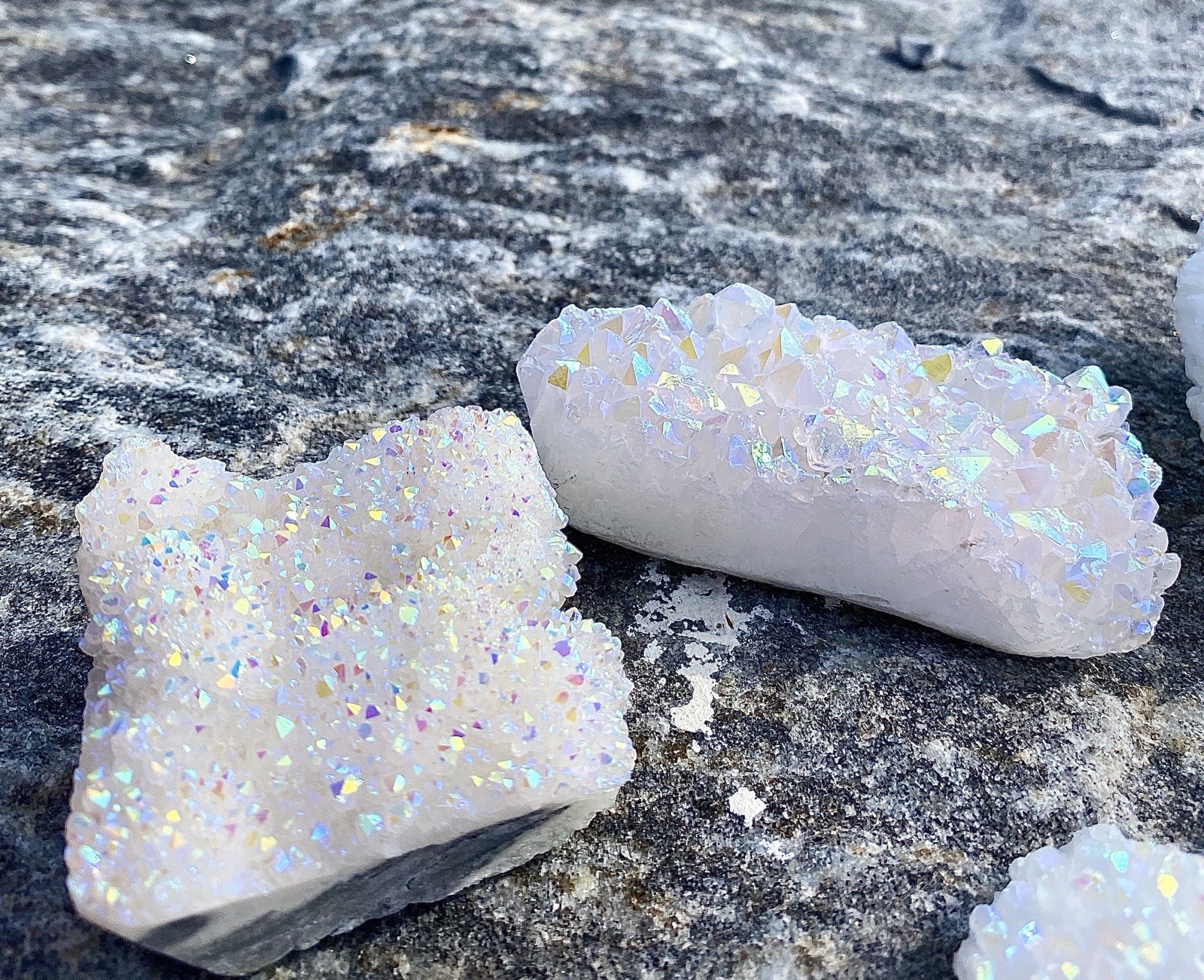 Wholesale 2 Lbs Angel Aura Quartz Cluster Natural Crystal