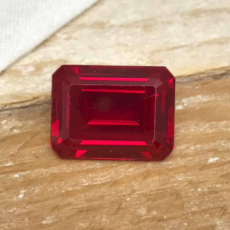 10 Ct+ Natural Mozambique Blood Red Ruby Certified Stunning Emerald Gemstone