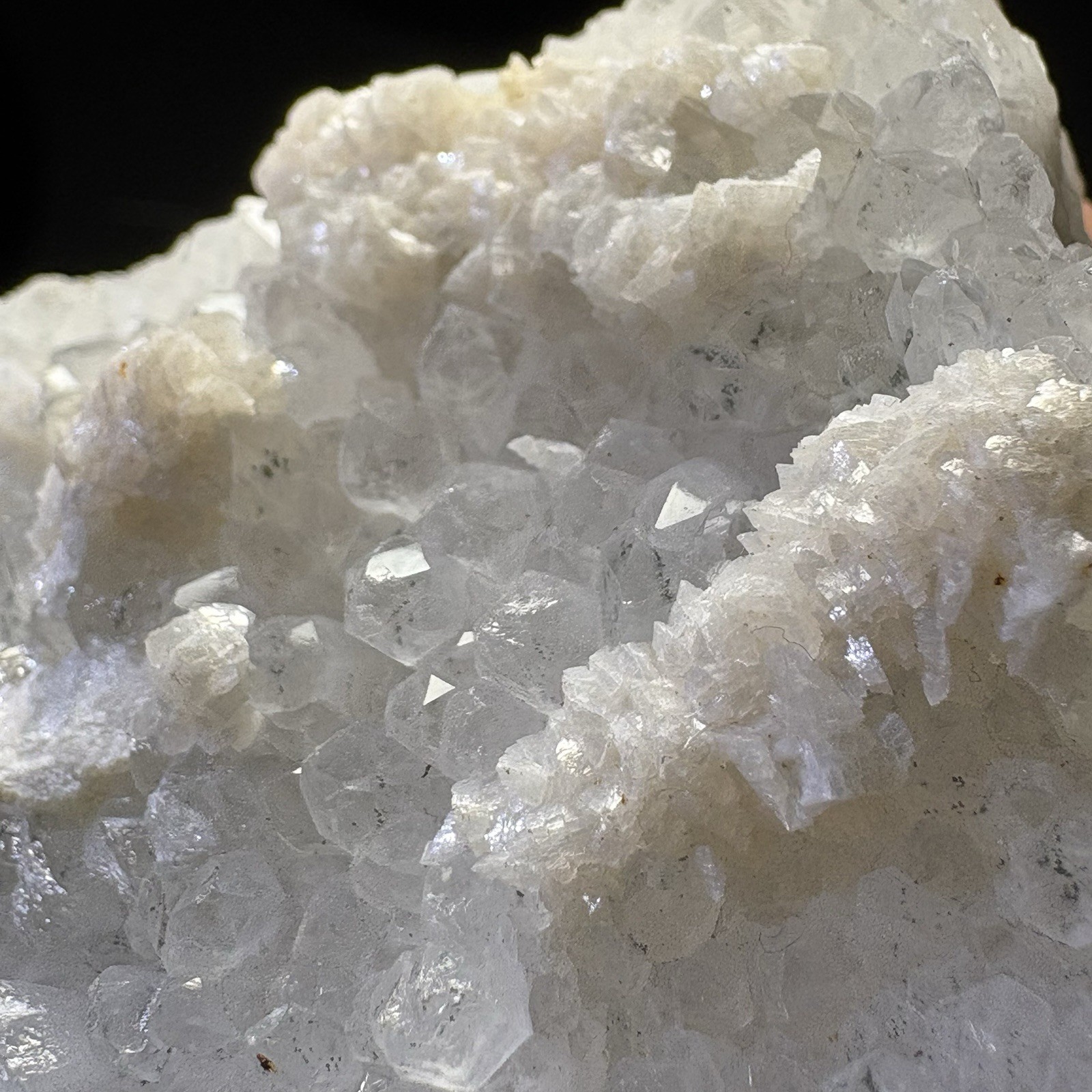 Natural Dolomite on Quartz Crystal Cluster Specimen Raw Mineral Healing I40