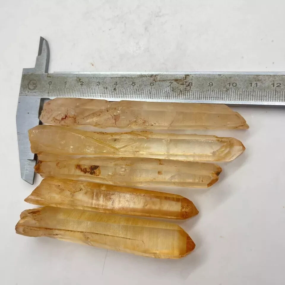 290g 10pcs Natural rough quartz crystal single point mineral specimens D87
