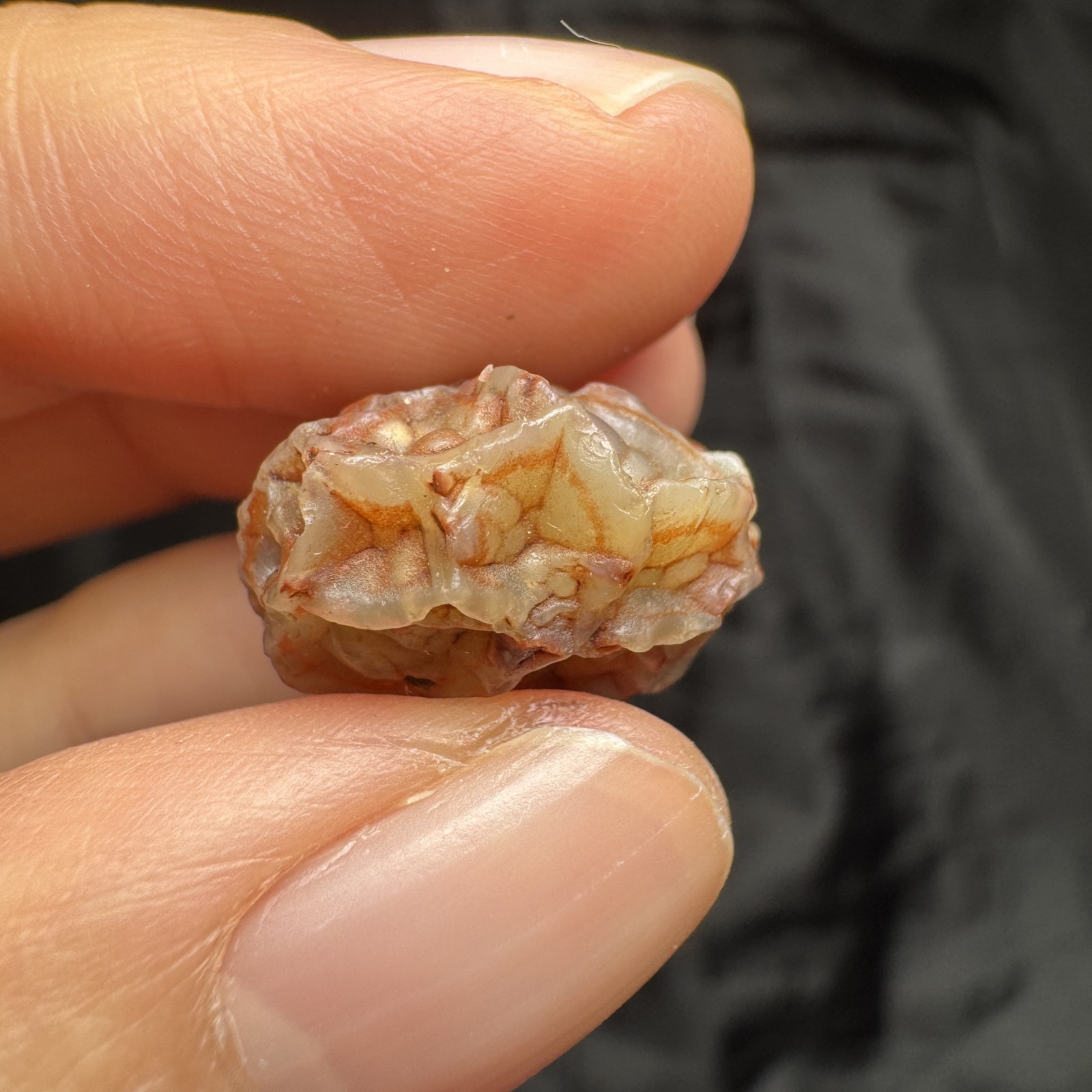2cm/4.4g Raw Alxa Gobi Vein Agate, Mongolia-5463