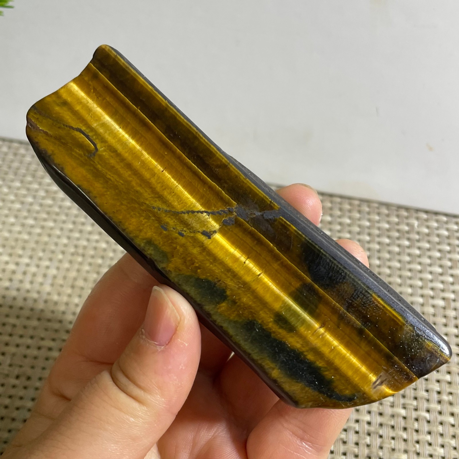 80g Natural tiger’s-eye Rough Raw Stone Rock Specimen Reiki healing
