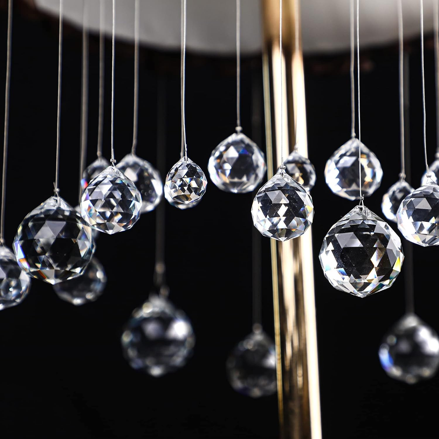 12Pcs 20Mm Clear Crystal Ball Prism Suncatchers Chandelier Lamp