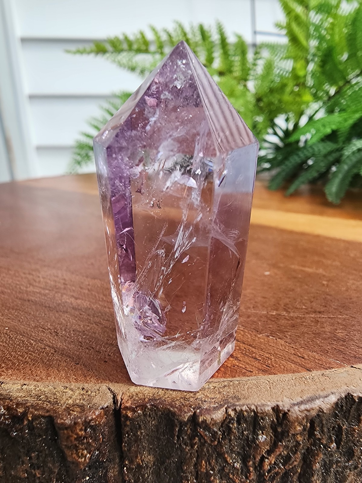 30 grams Amethyst Tower Reiki Healing Point 1-7/8″ Tall