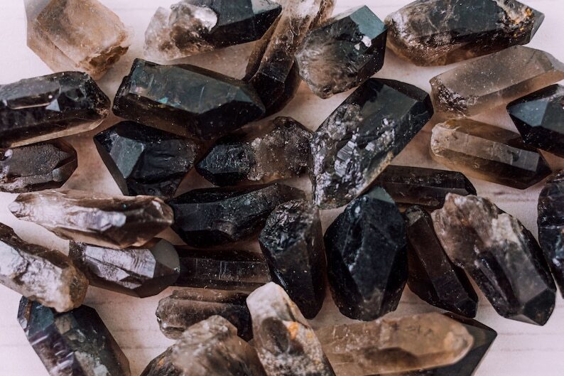 Natural Smoky Quartz Crystal Points, Small Smoky Quartz Point,Wholesale Bulk Lot