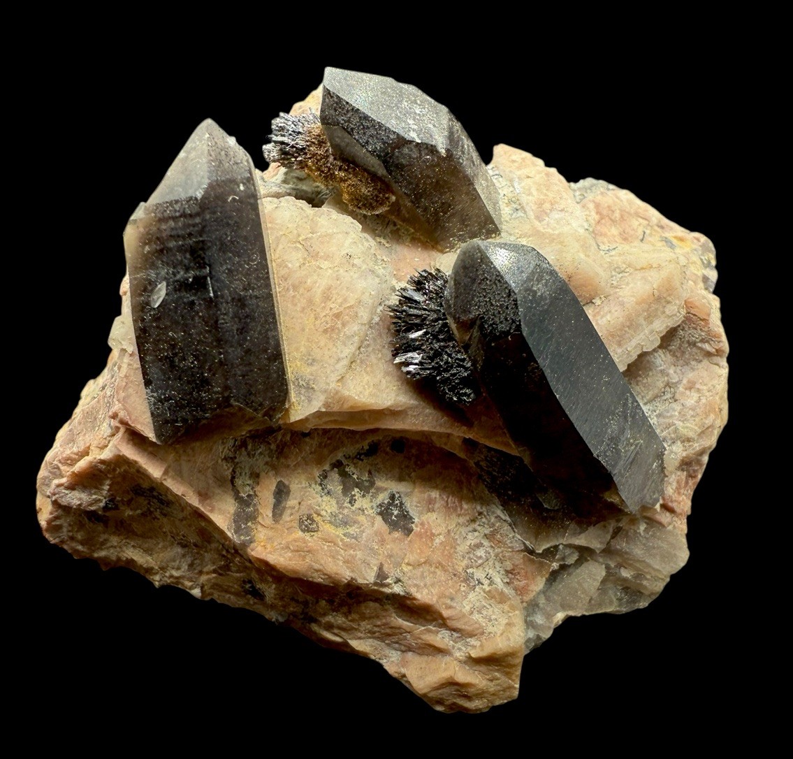 Smoky Quartz & Goethite & Microcline : Lake George . Teller Co., Colorado 🇺🇸