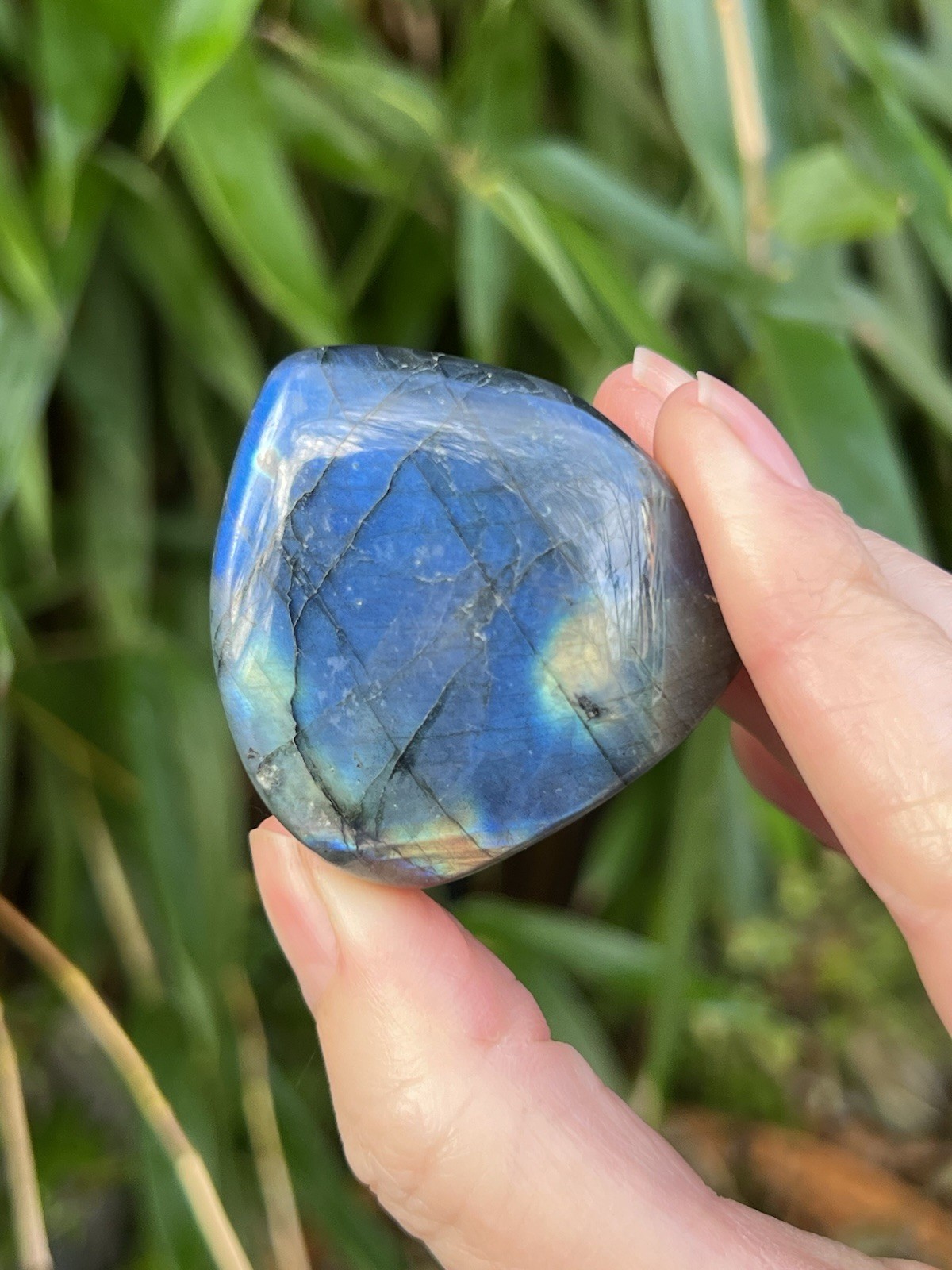 Deep Blue Labradorite Freeform Iridescent Crystal AAA+ 7