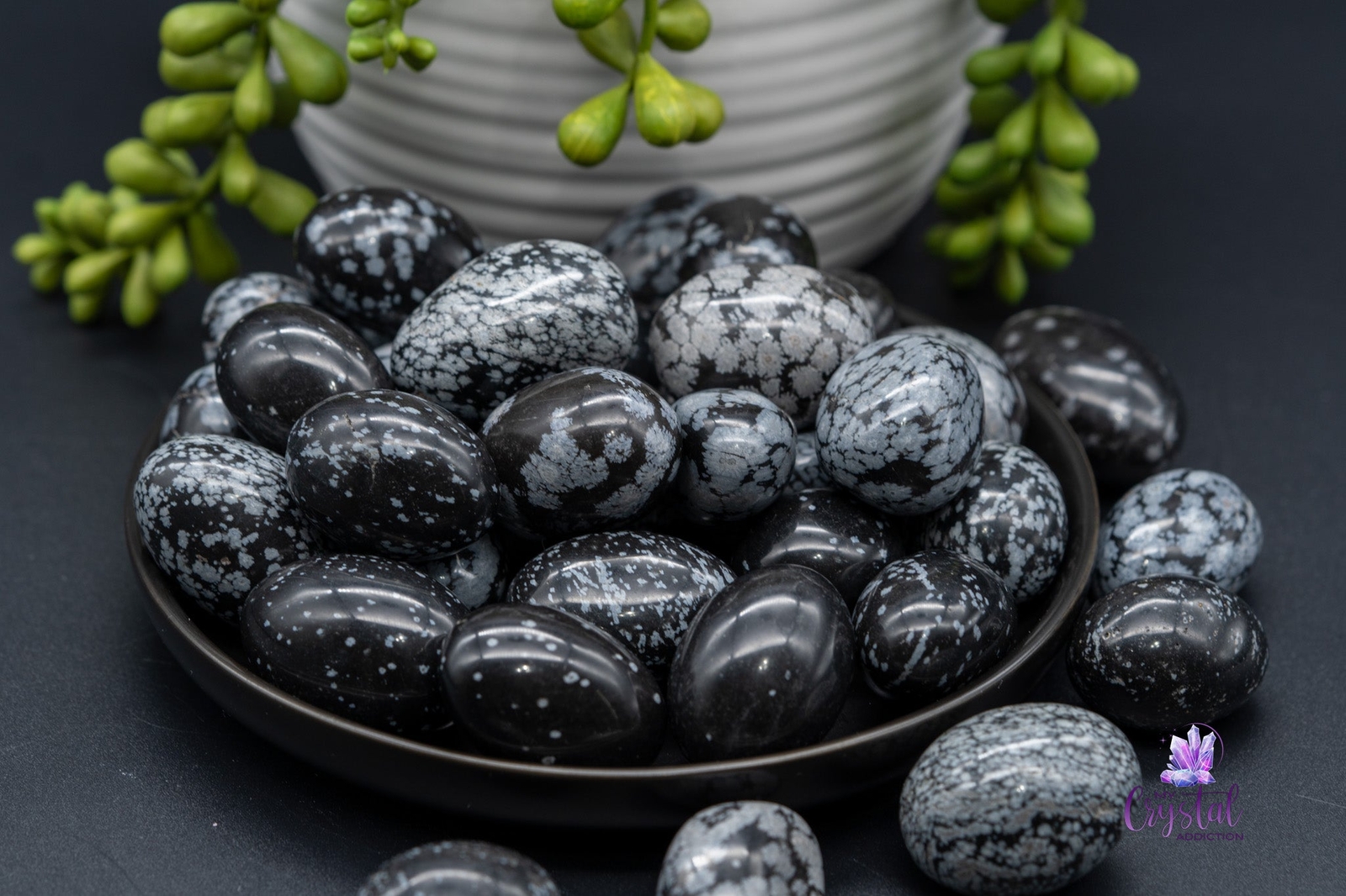 Snowflake Obsidian Tumbles