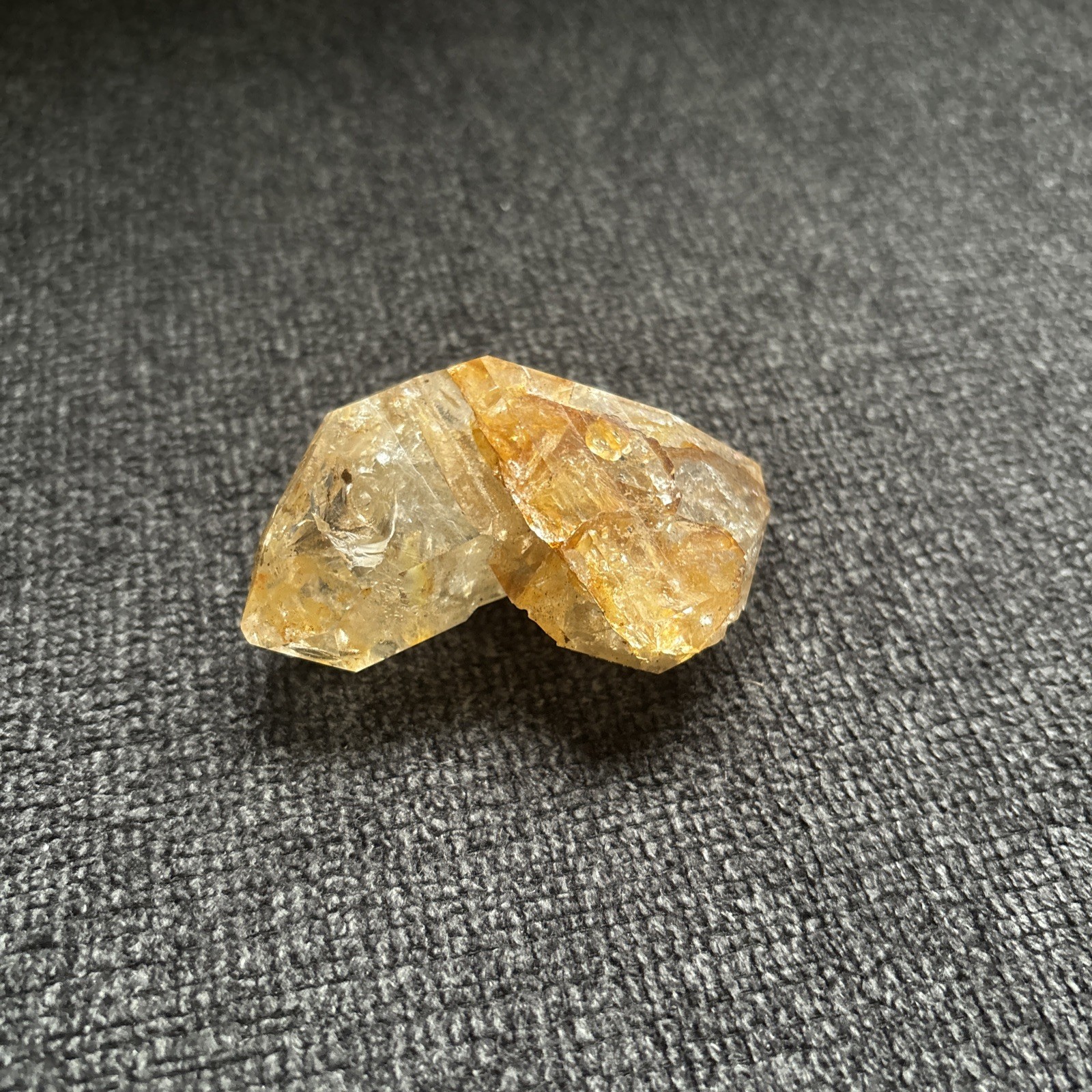 Herkimer Diamond Quartz Crystal “Golden Healer” 2.5in x 1.75in, 3.8oz