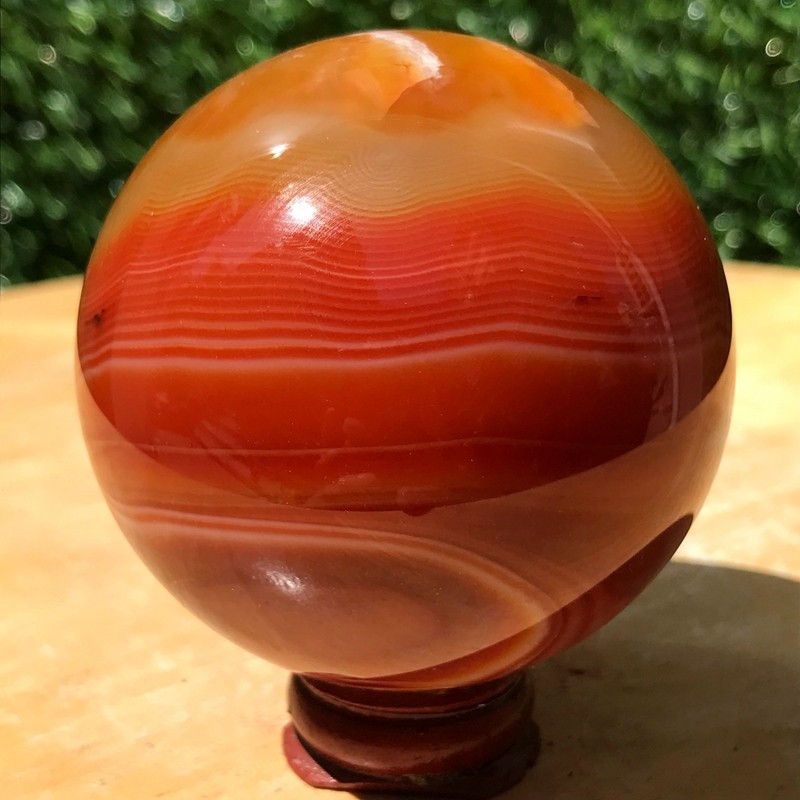 290G Natural Patterned Agate Ball Crystal Sphere Mineral Specimen Healing