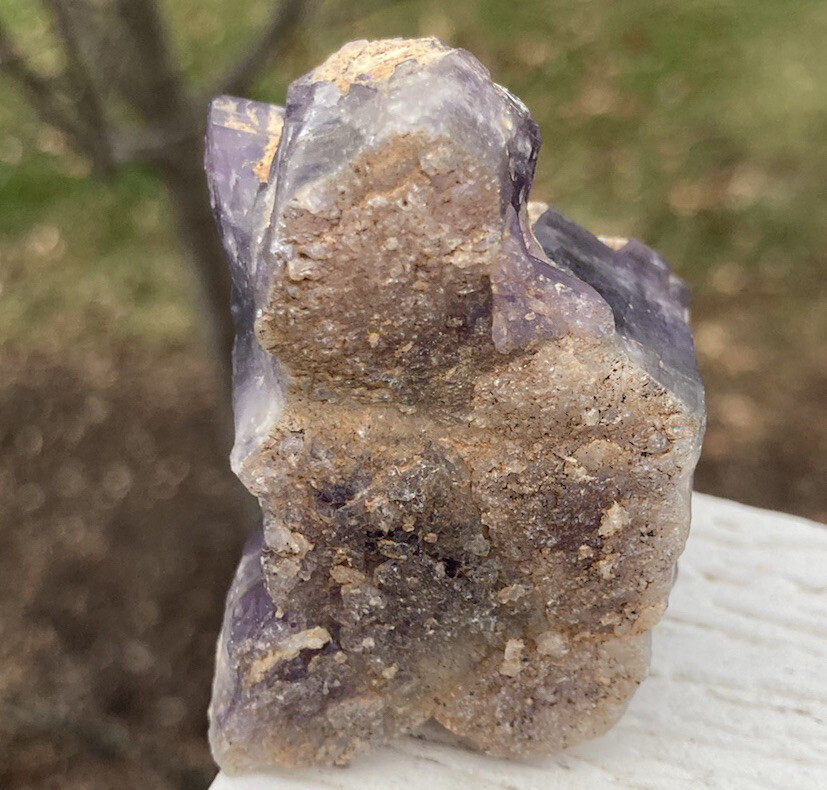 Dark Purple AMETHYST Quartz Healing Crystal Point Cluster MUMBWA ZAMBIA 2.24″