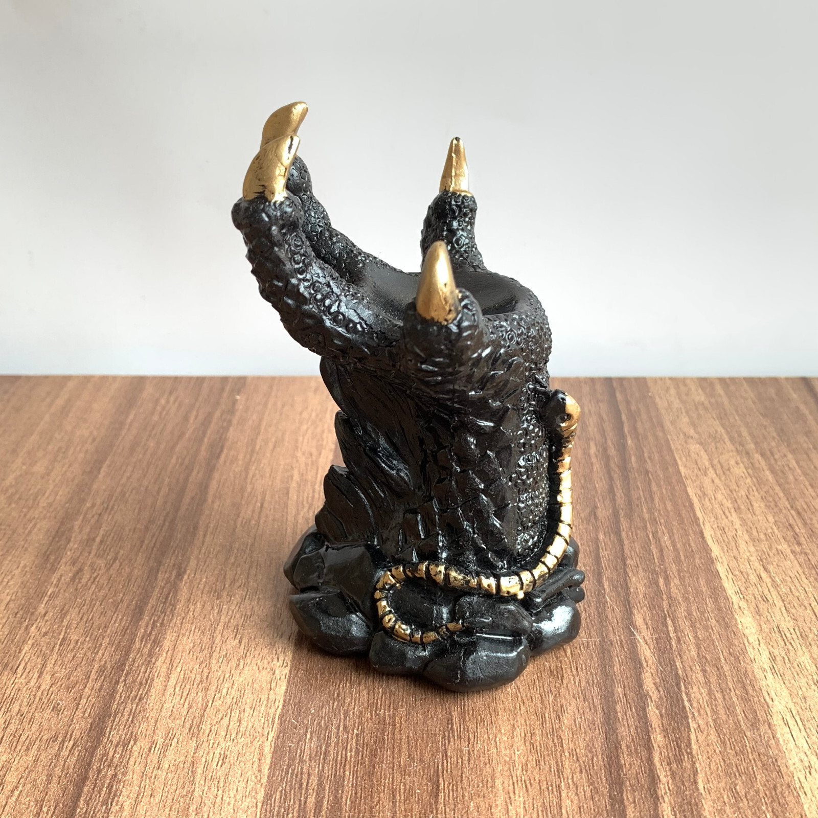 Dragon Claw Resin Sphere Holder Stand Base Natural Crystal Ball Hand C655