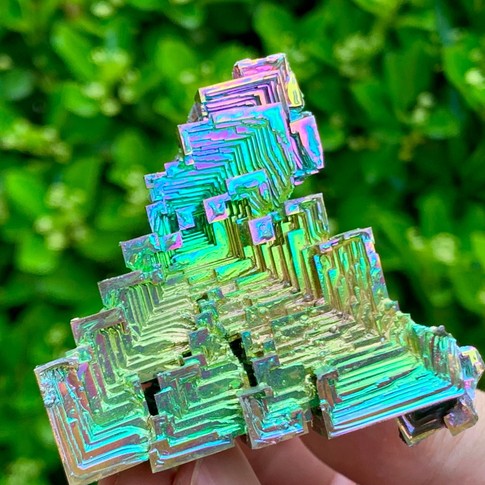 82G ram Bismuth rainbow crystal elementBi gemstone Mineral specimen healing