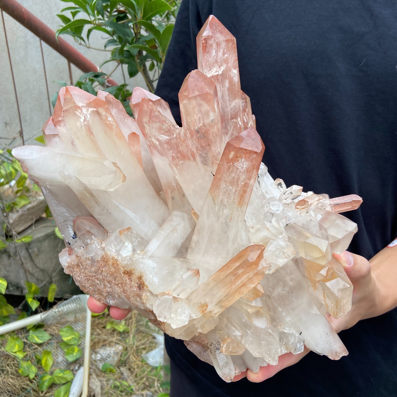 14.3lb Natural Clear White Quartz Crystal Cluster Energy Healing Specimen