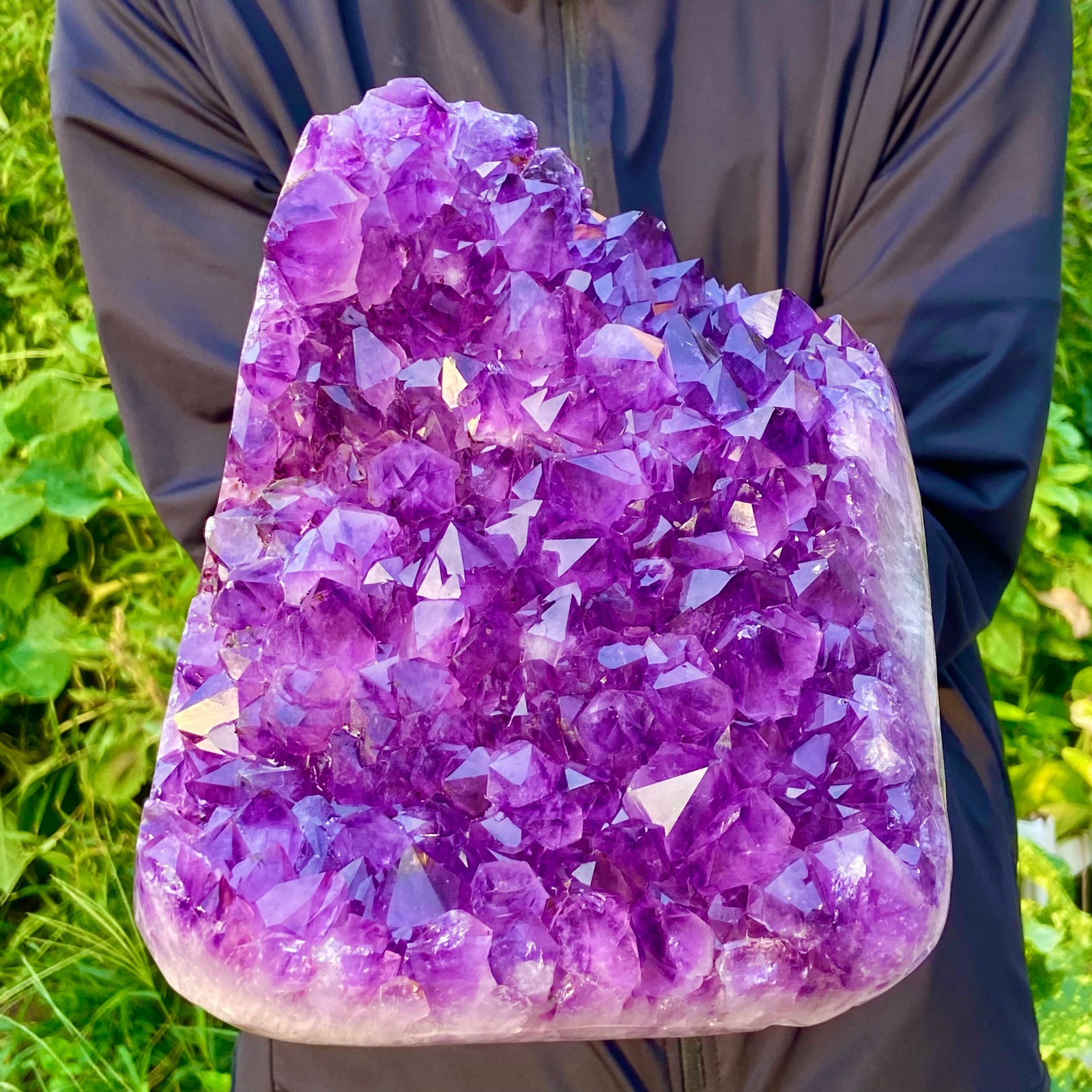 10.69LB Natural Amethyst geode quartz cluster crystal specimen energy healing