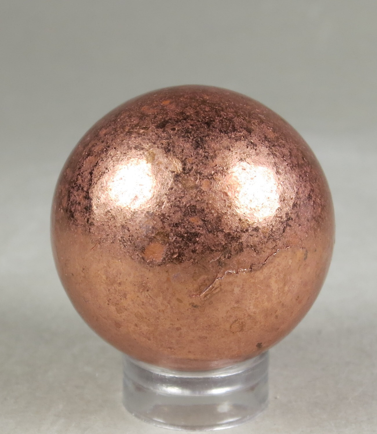 1.2 Inch Solid COPPER SPHERE With Stand – MICHIGAN