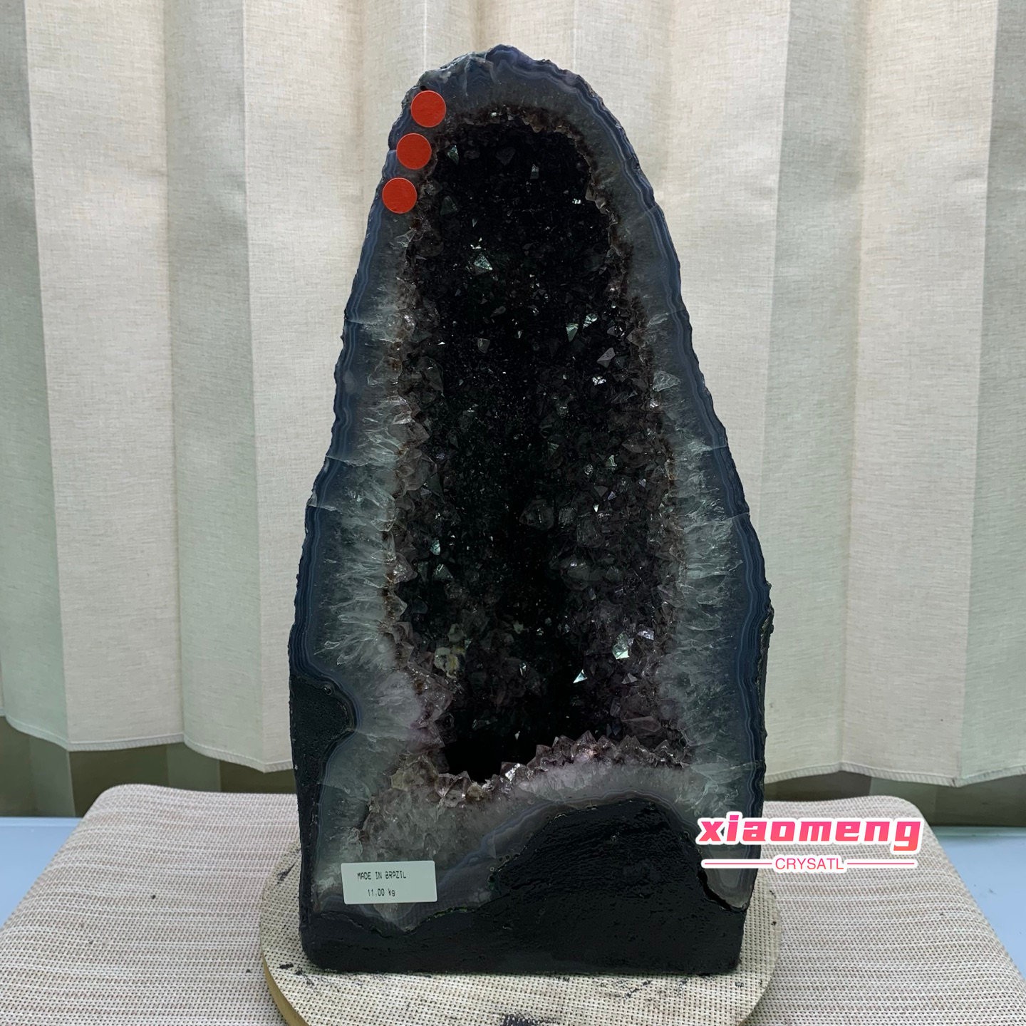 24LB Natural premium titanium crystal Quartz Crystal Cluster Cathedral healing