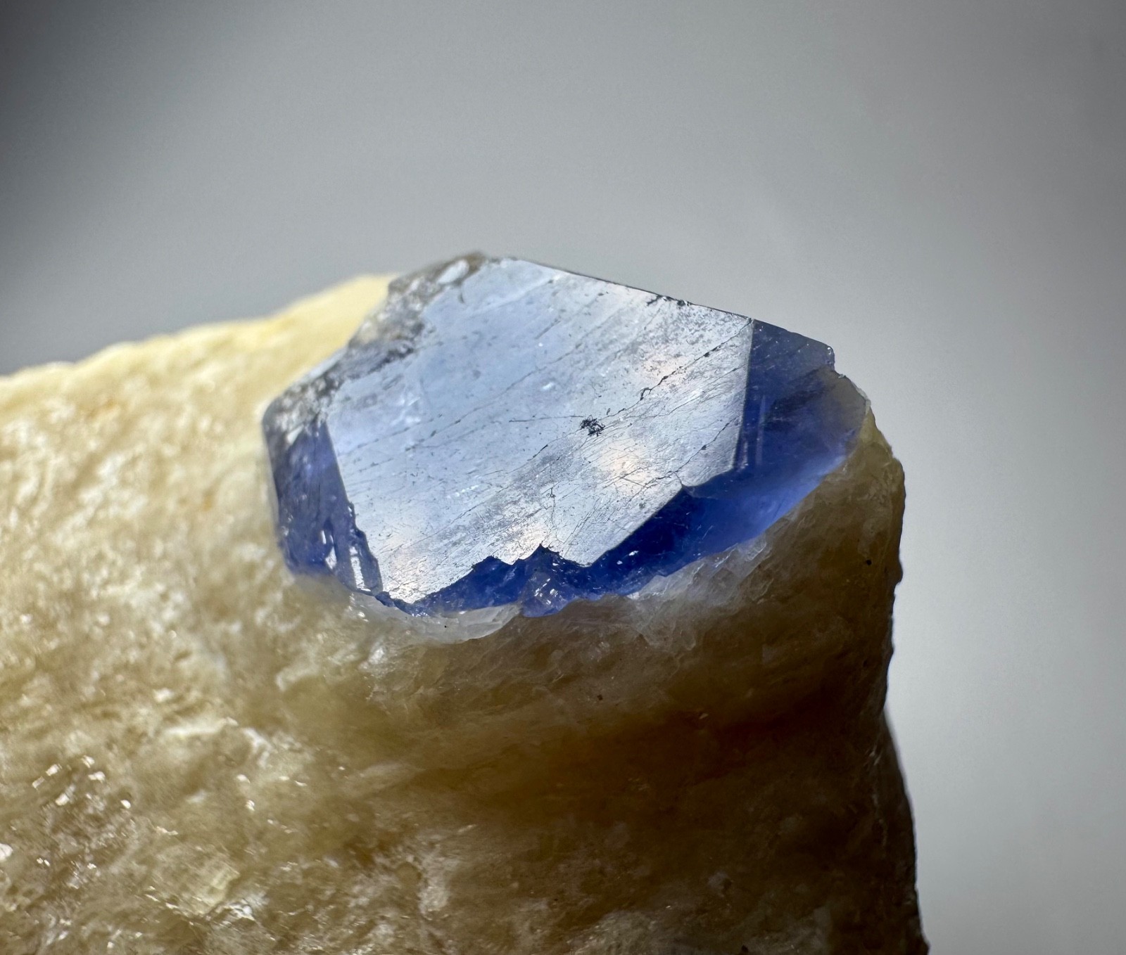 192 Gr Blue Hakmanite Crystal On Matrix From Badakhshan Afghanistan