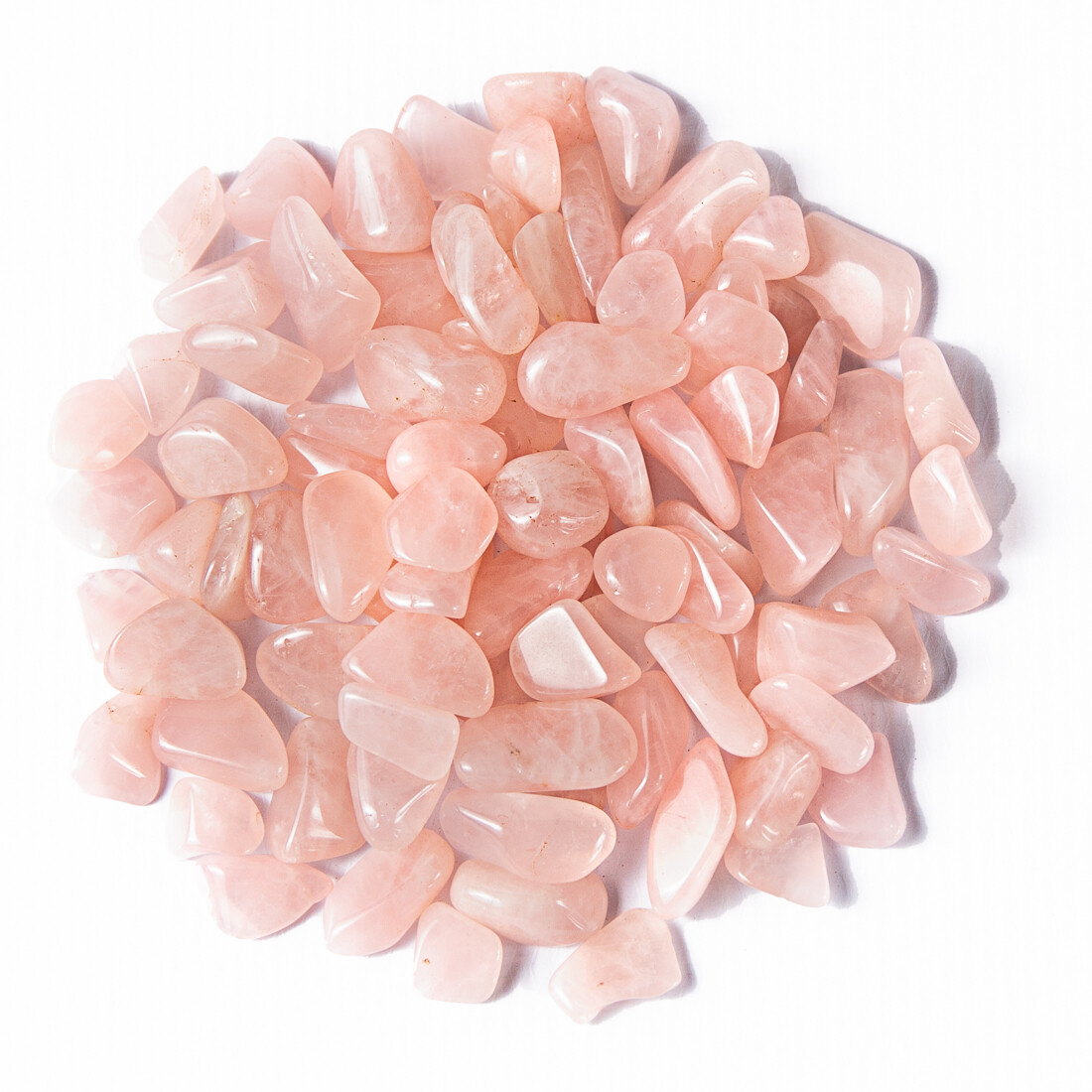 1/2 lb Small Tumbled Rose Quartz Gemstones Crystals for Jewelry Pink Gem Rocks