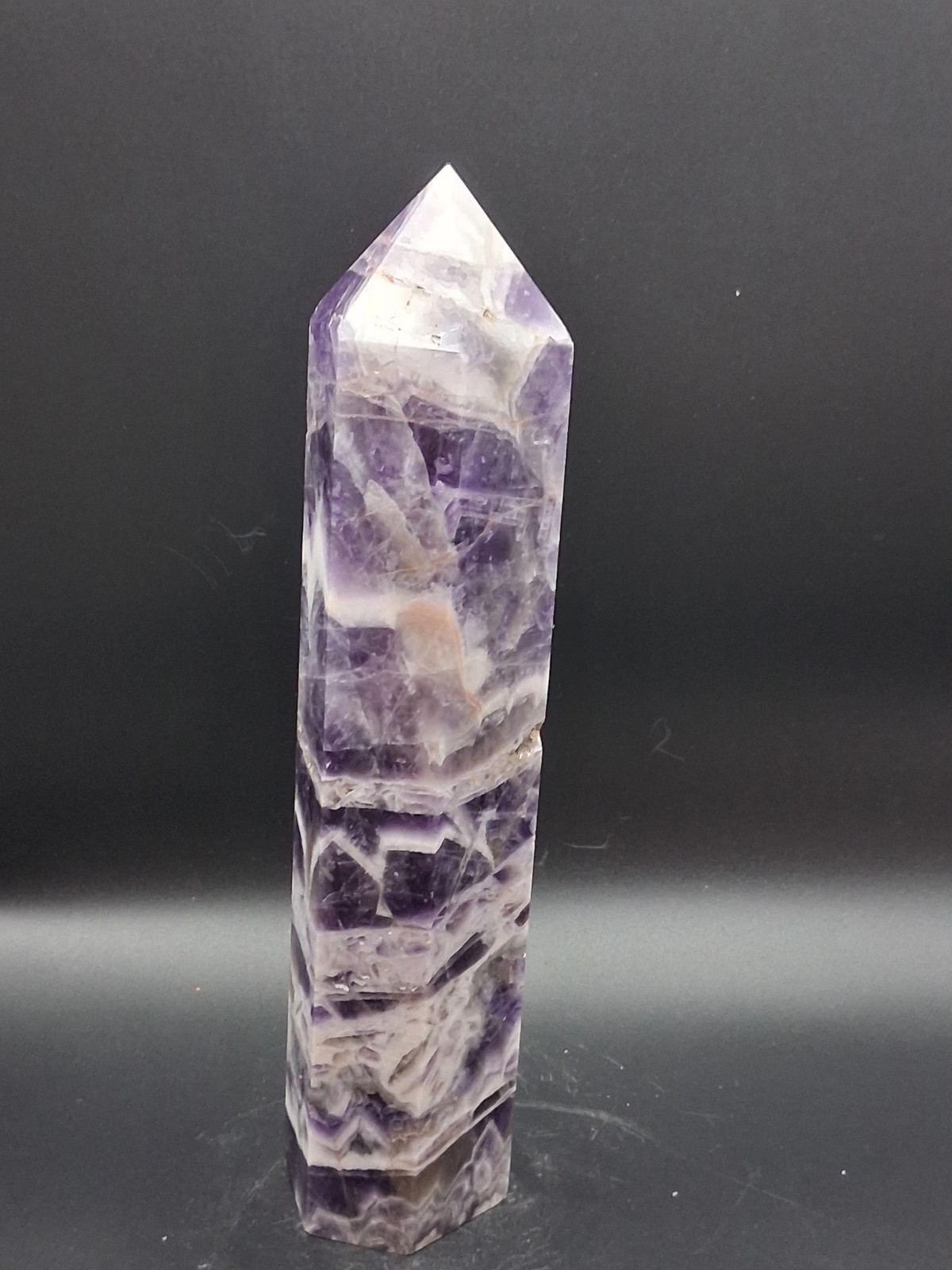Large dream amethyst tower! 1.10 pounds, 8.5 inches tall