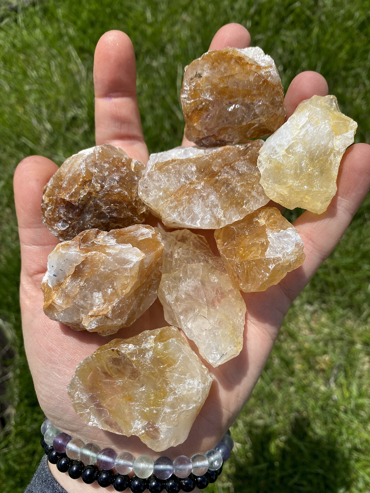 Raw Golden Healer Quartz Crystal, Natural Golden Healer Quartz from Brazil