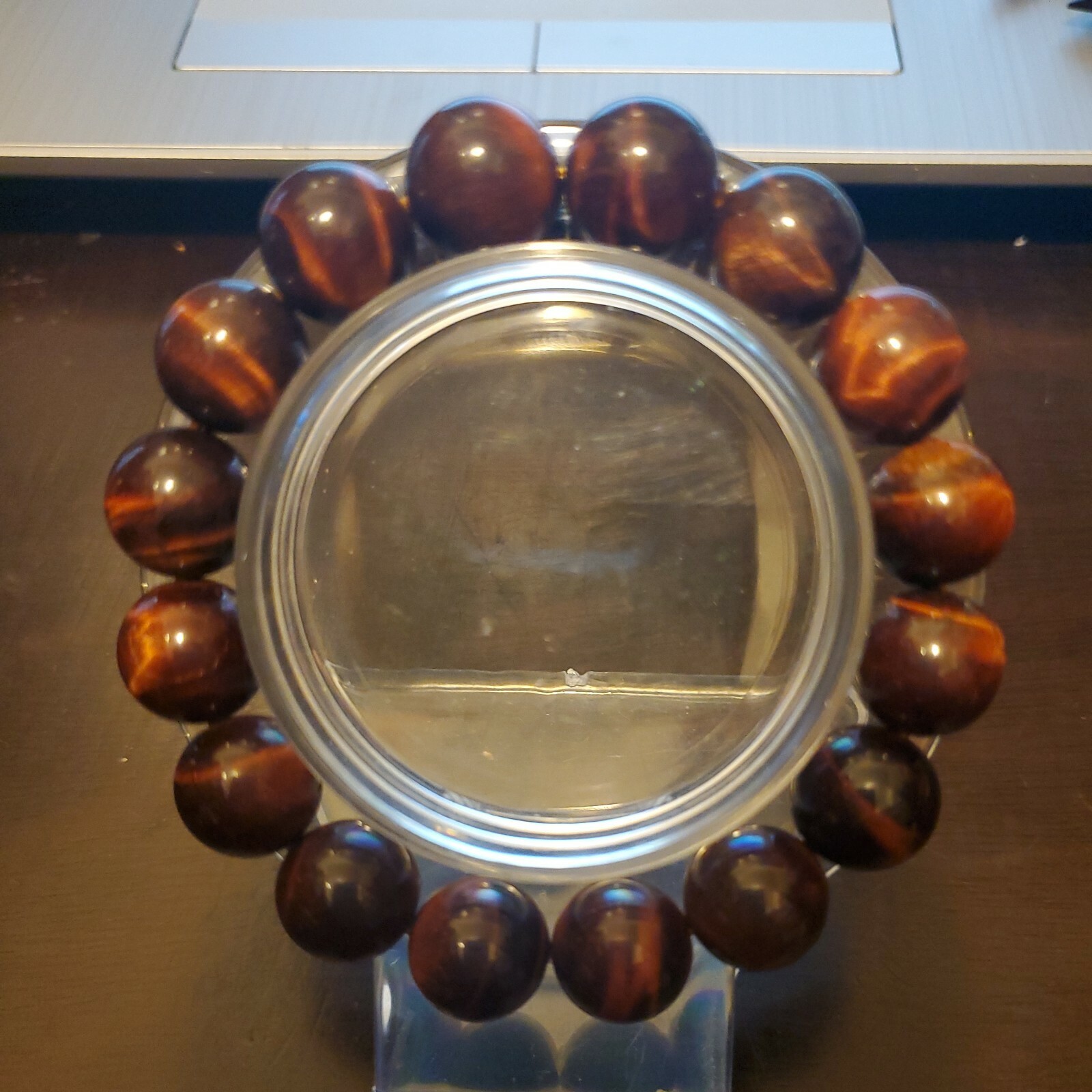 Red Tiger’s Eye Crystal Bracelet – Approx 12mm beads