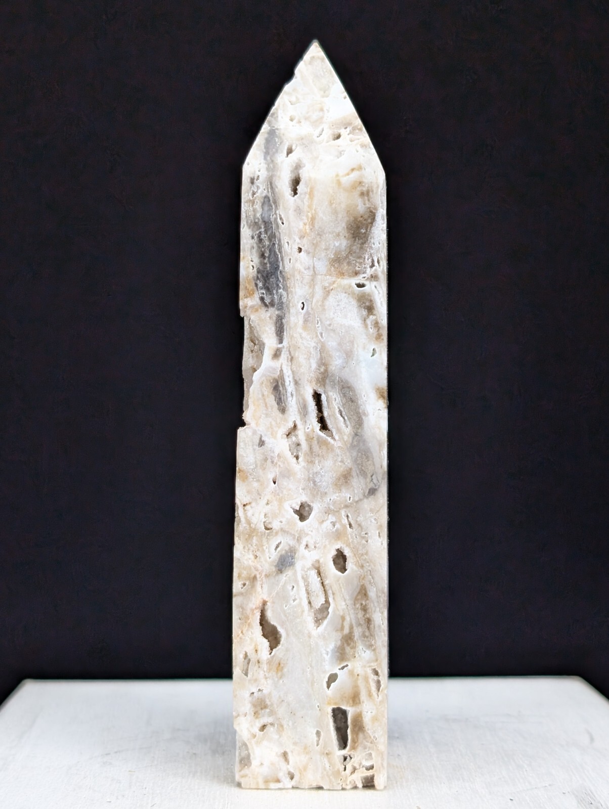 Sphalerite Tower Druzy Crystal Large Gemstone Point Wand