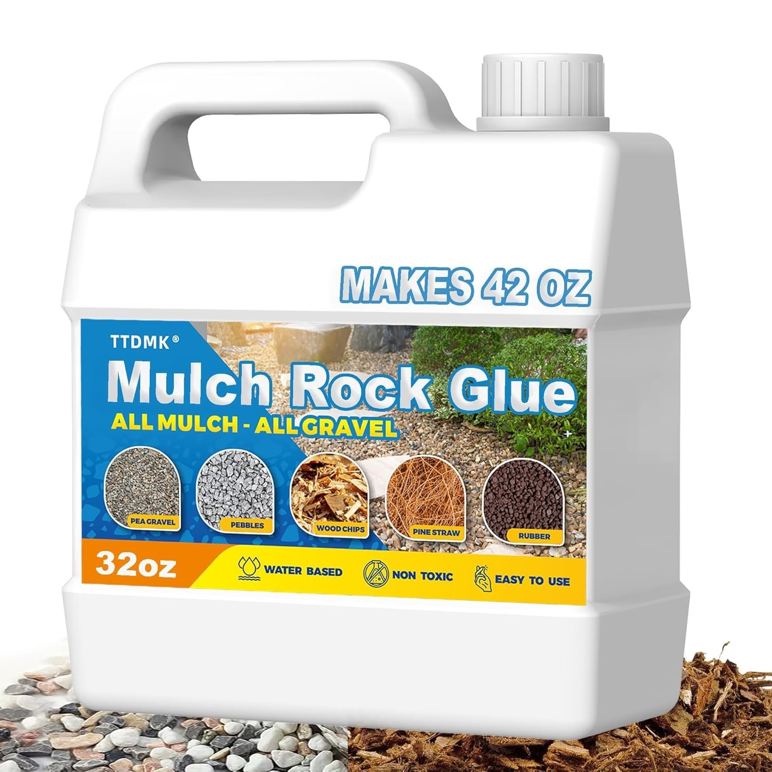 Stone Glue for Landscaping, 32oz Stone Glue for Landscaping, Outdoor Landscape G