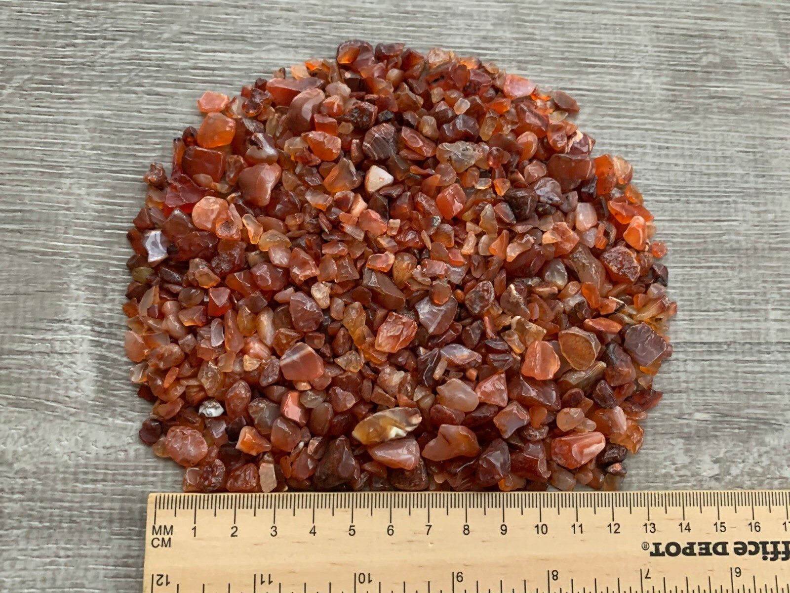 Grade A++ Carnelian Semi Tumbled Gemstone Mini Chips 8-25 mm, Wholesale Bulk Lot