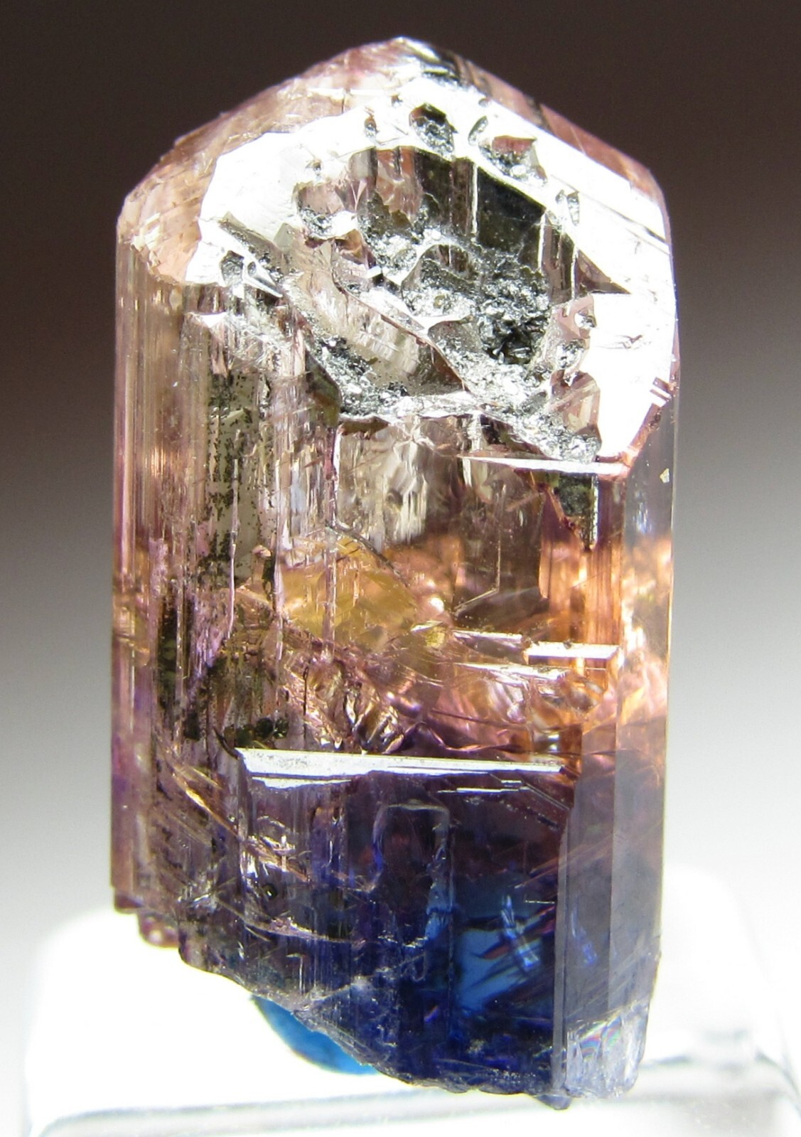 EXCEPTIONAL OUTSTANDING FANCY COLOR GEM UNHEATED TANZANITE CRYSTAL!!! TANZANIA