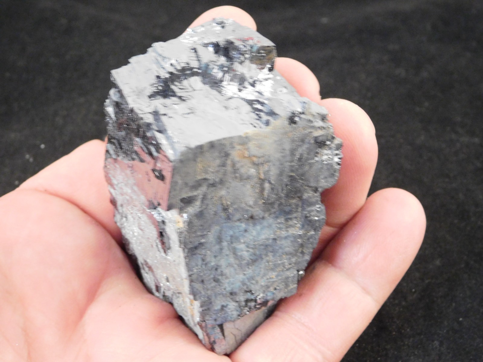 Big! Super Heavy! Stepped GALENA Crystal CUBE 100% Natural Missouri 411gr