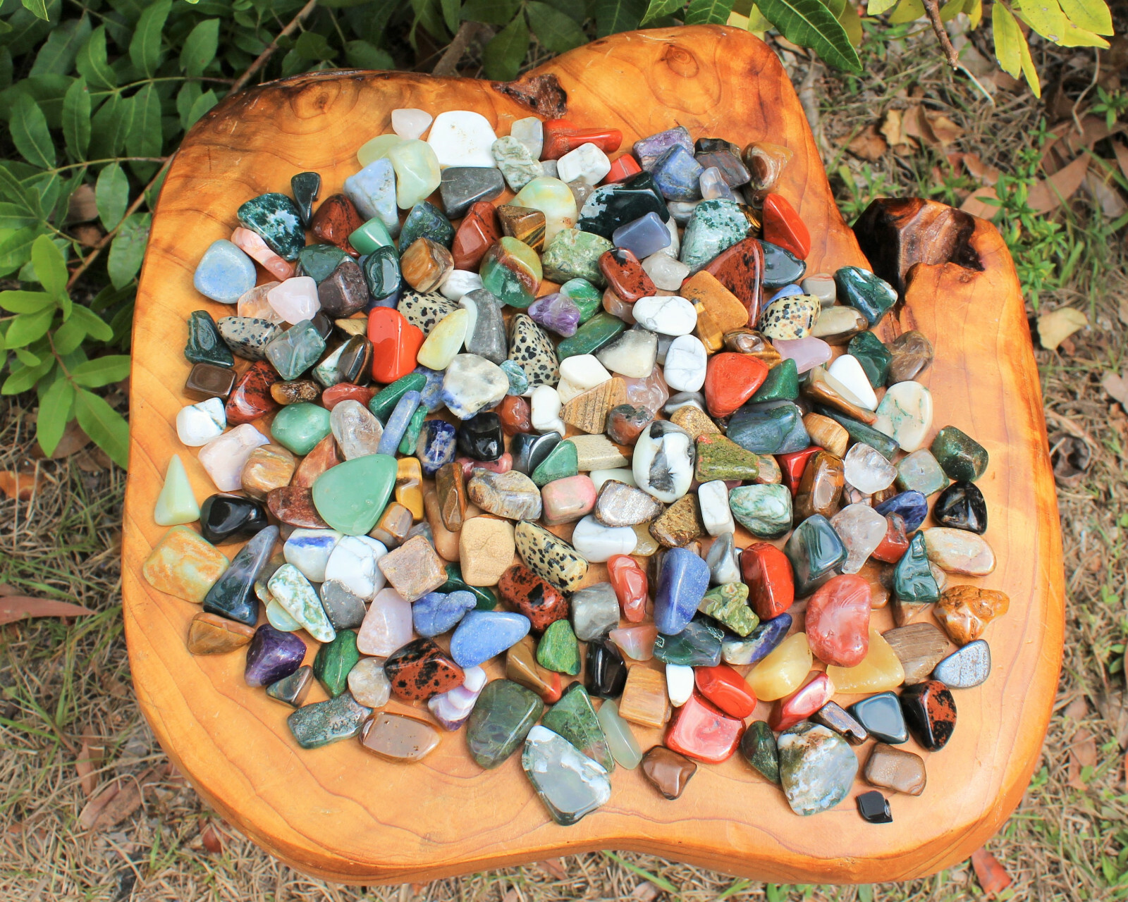 Assorted Mixed Tumbled Stones 1 lb Wholesale Bulk Lot SMALL 16 oz (About 100)