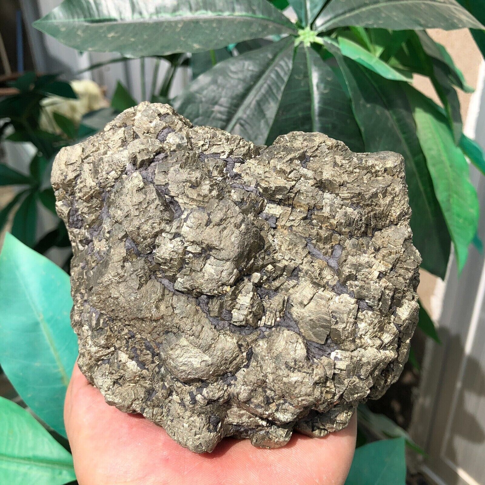 4.9 LB Natural Pyrite Raw Stone Quartz Crystal Mineral Specimen