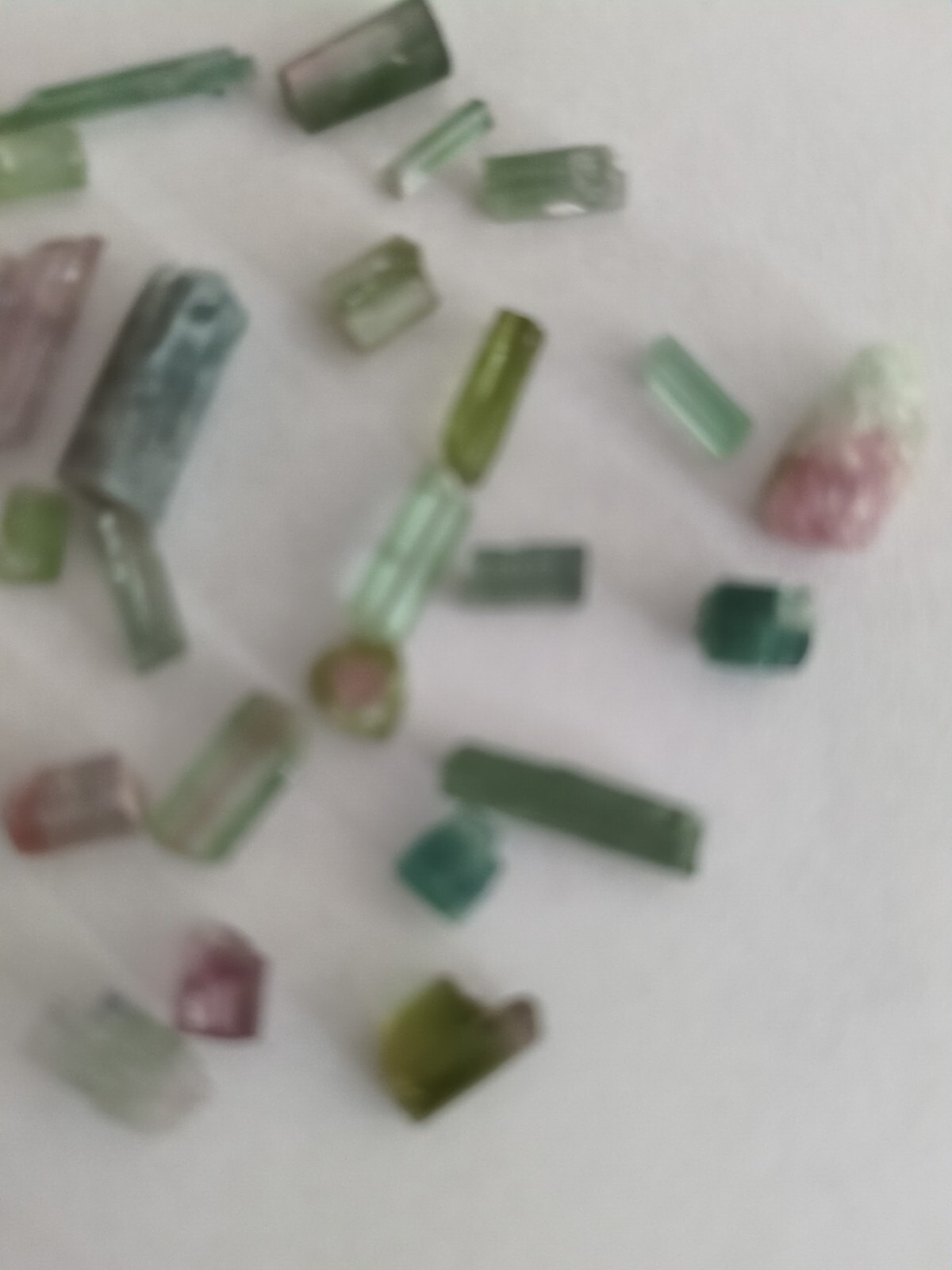 Raw Green Tourmaline Mixed Sizes Brazil Lot