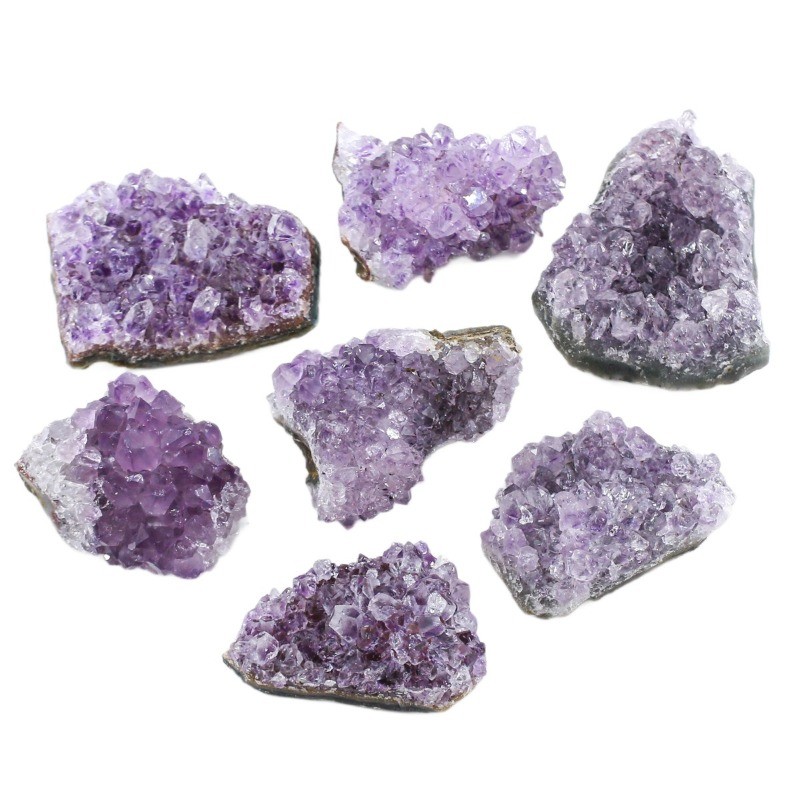 Natural Amethyst Geode Cluster Purple Crystal Healing Reiki Mineral Specimen