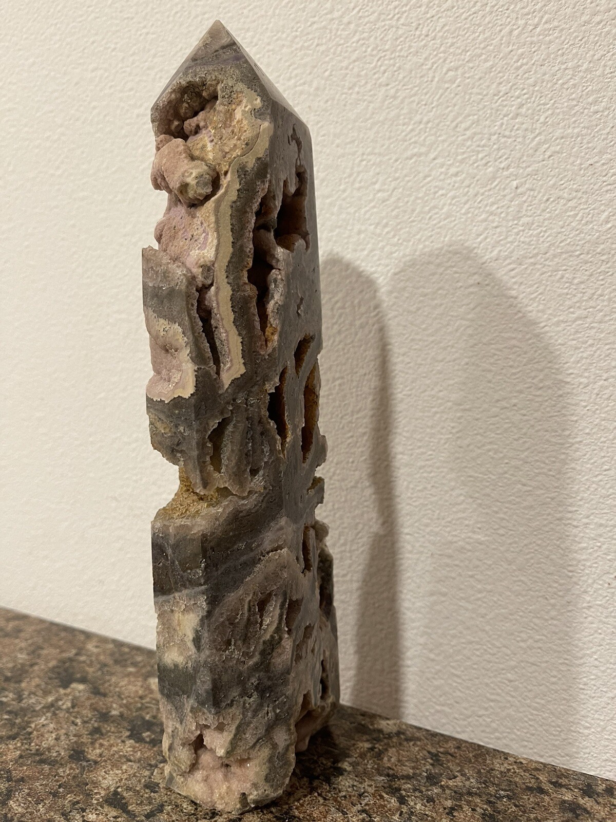 Large Sphalerite Crystal Tower Approx 9in tall, x 2.5in x 1.75in 2.215lbs