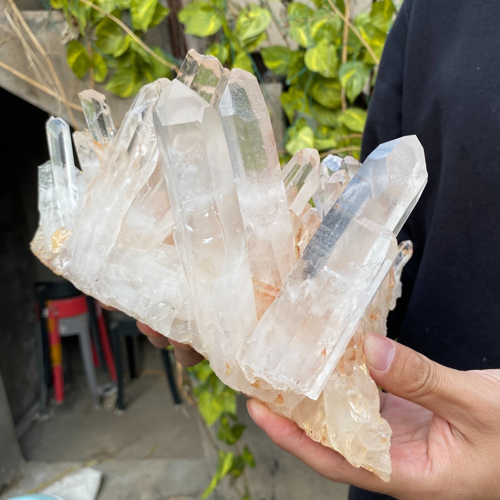5.8lb Natural Clear White quart Crystal Cluster Raw Healing Specimen