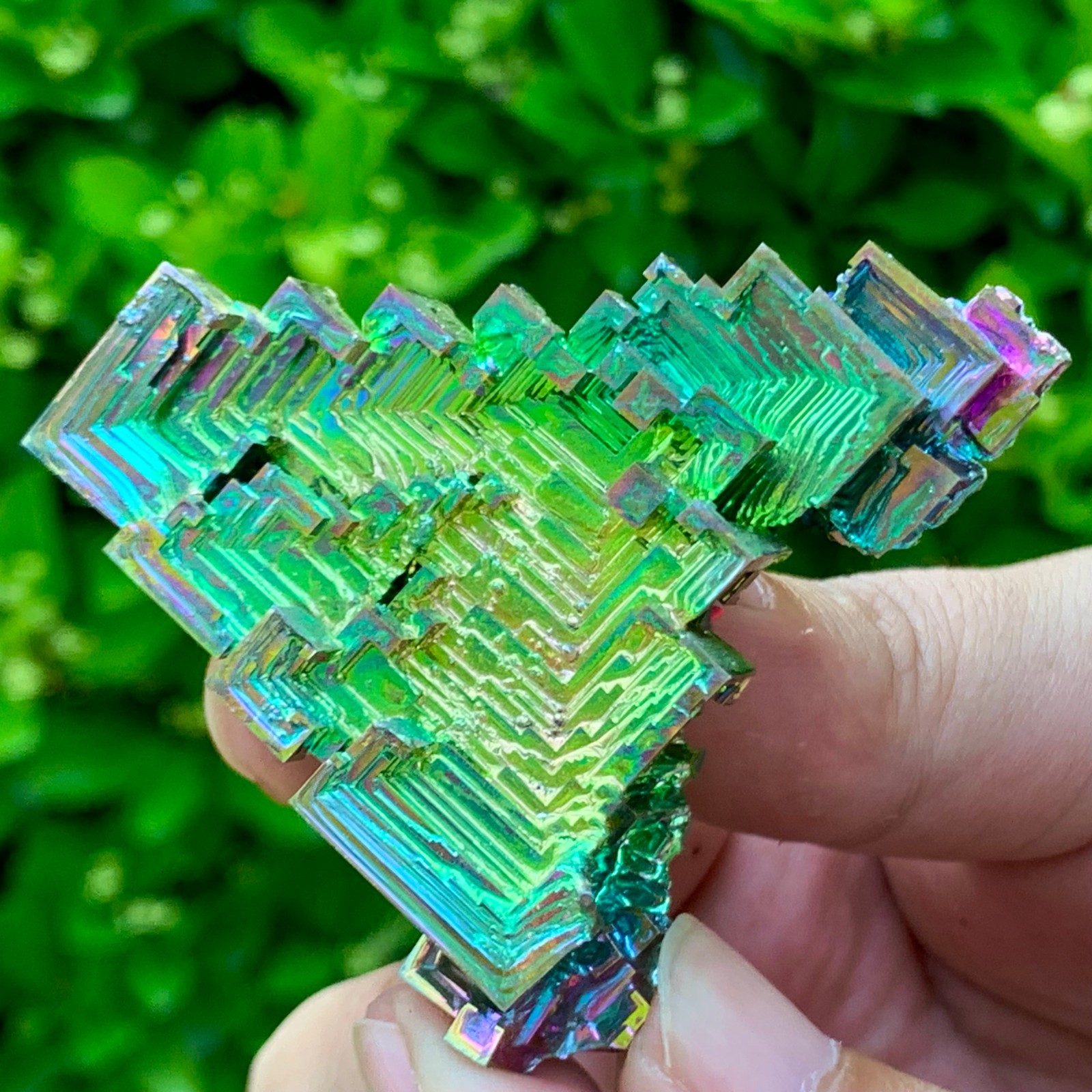 82G ram Bismuth rainbow crystal elementBi gemstone Mineral specimen healing