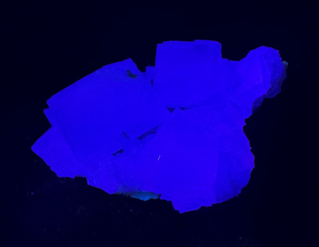 ➤ Thumbnail 1-3/8 Inch Blue FLUORITE CLUSTER Blanchard Mine New Mexico VIDEO➤405