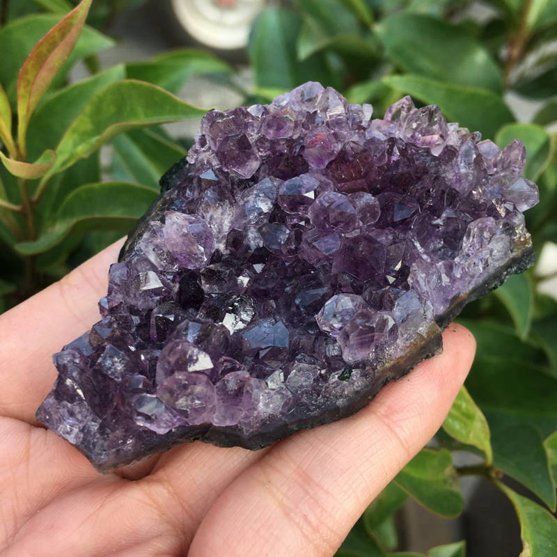 Large Natural Amethyst Crystal Cluster Quartz Druzy Geode Energy Stone Specimen