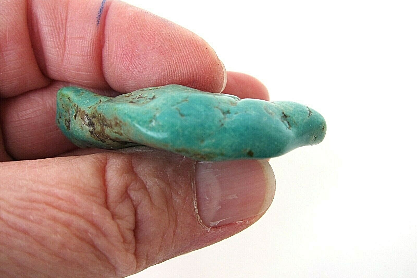 Turquoise Tumbled Nugget 26 grams 50x34mm Mexico Reiki Healing Crystal Power