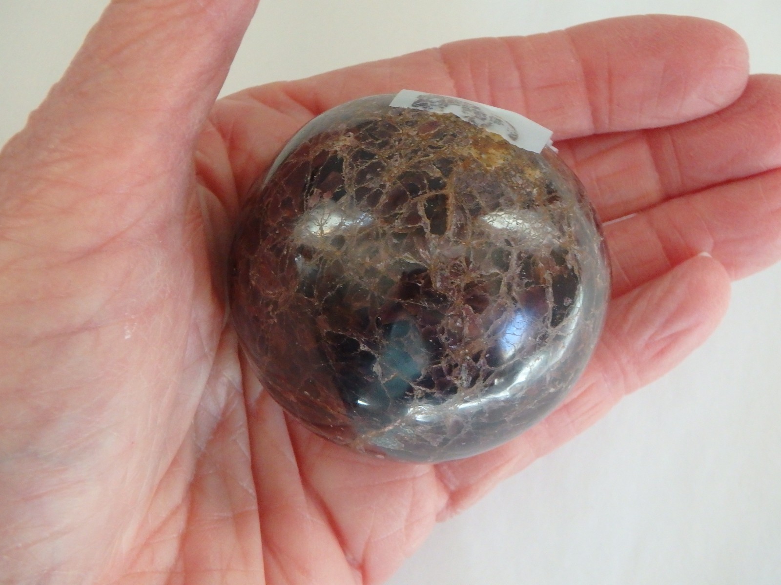 Crystal❤️✨Red Star Garnet ❤️✨$48 Sphere Polished 214.1 grams Deep Red