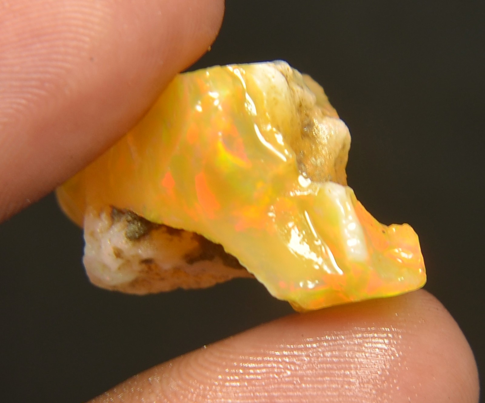 Ethiopian Oil Opal Specimen 29.30 Cts Natural Rough Gemstone – Fire Opal Roug