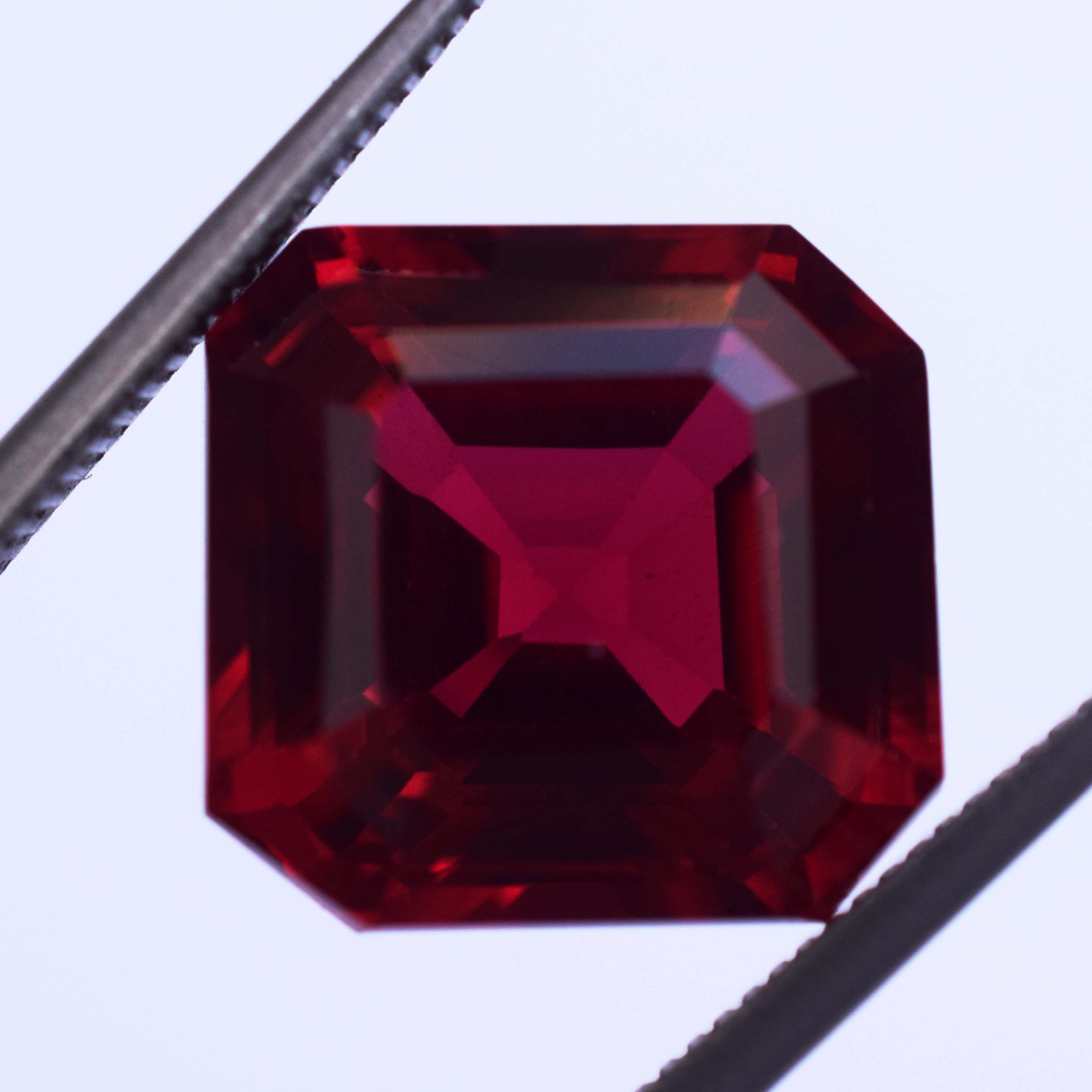 Burmese 14.30 CT Natural Red Ruby Octagon Cut Flawless Certified Loose Gemstone