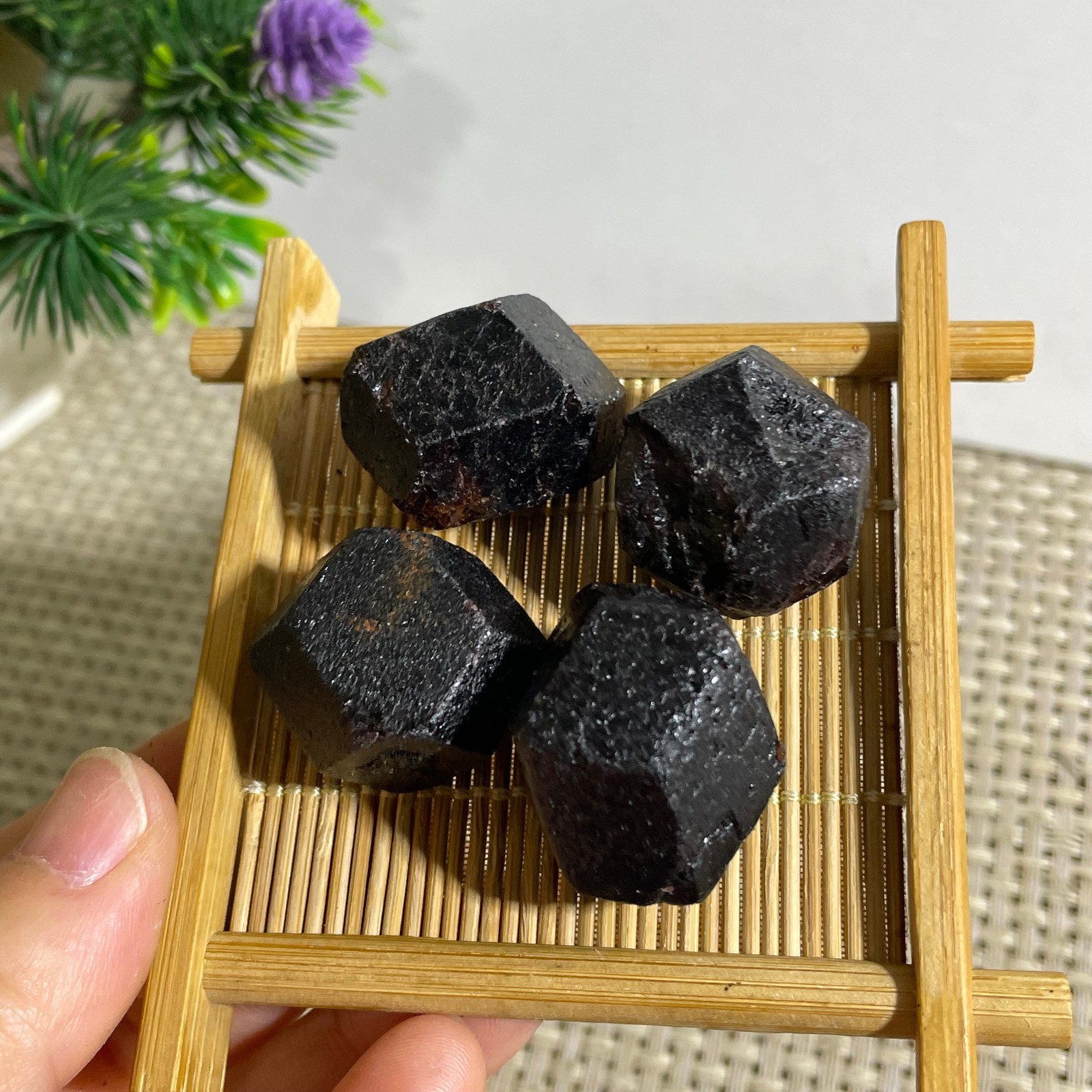 4pcs RED Garnet Crystal gemstone rough stone mineral specimen 103g